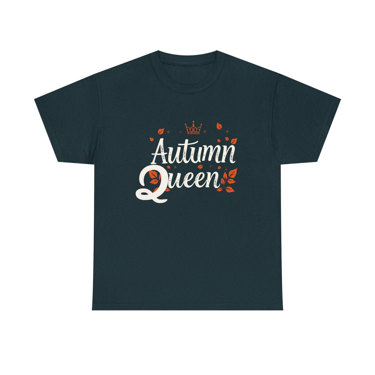 Autumn Queen Tee - Unisex Heavy Cotton T-Shirt, Fall Fashion, Seasonal Apparel, Gift for Her, Thanksgiving Style