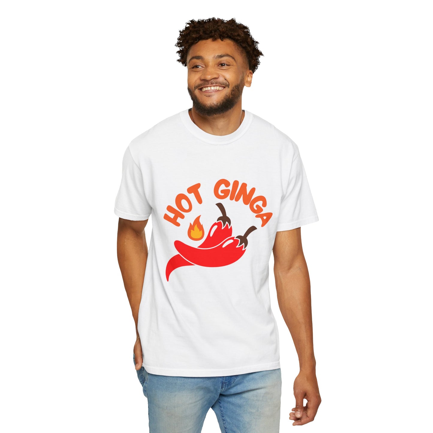 Spicy Chili T-Shirt, Hot Ginga Tee, Casual Summer Top, Gift for Spice Lovers, Unisex Graphic Shirt, Trendy Streetwear