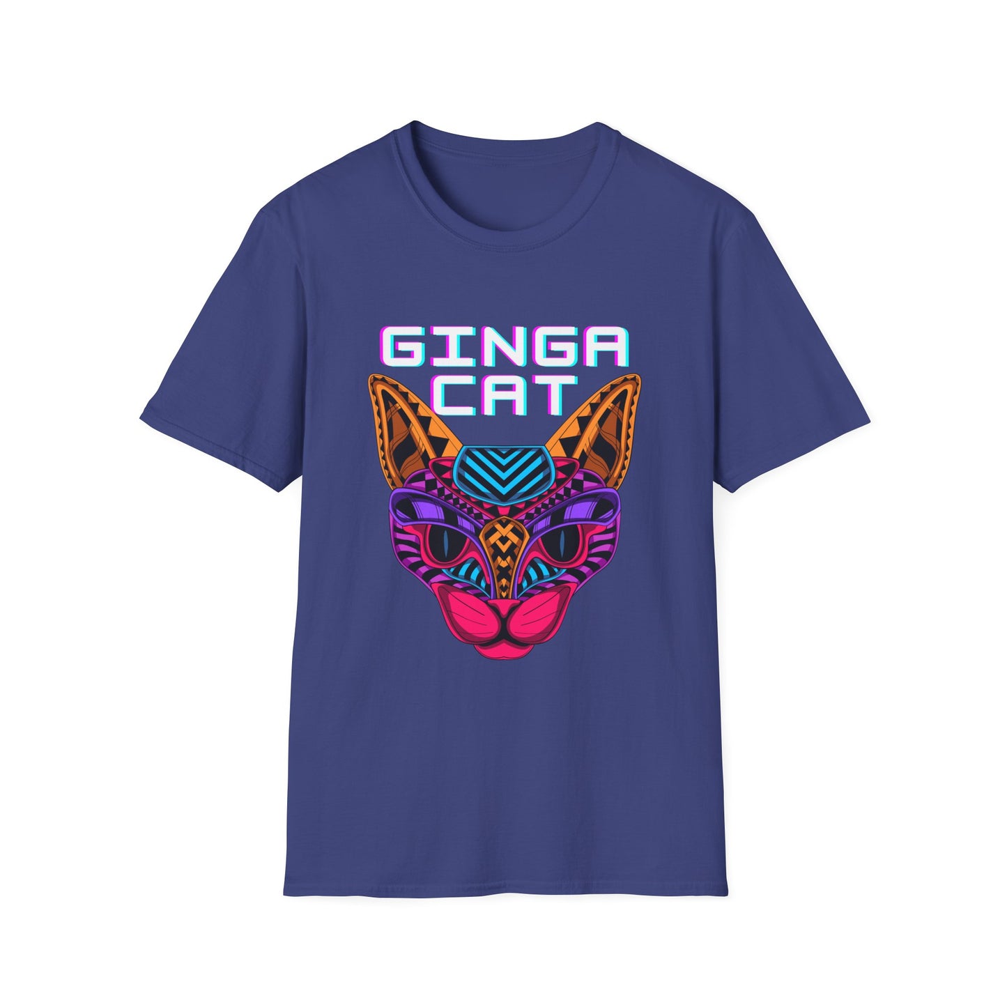 Vibrant Ginga Cat T-Shirt | Unisex Tee, Cat Lover Gift, Colorful Graphic Tee, Fun Fashion, Unique Casual Wear