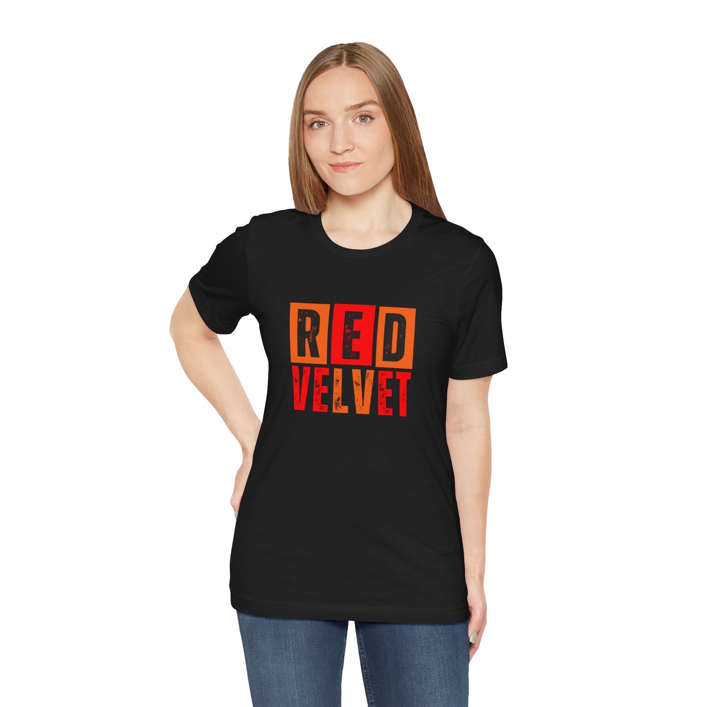 Red Velvet T-Shirt - Unisex Jersey Tee, Music Lover Gift, Concert Apparel, Casual Wear, Cute Graphic Tee, Gift for Her