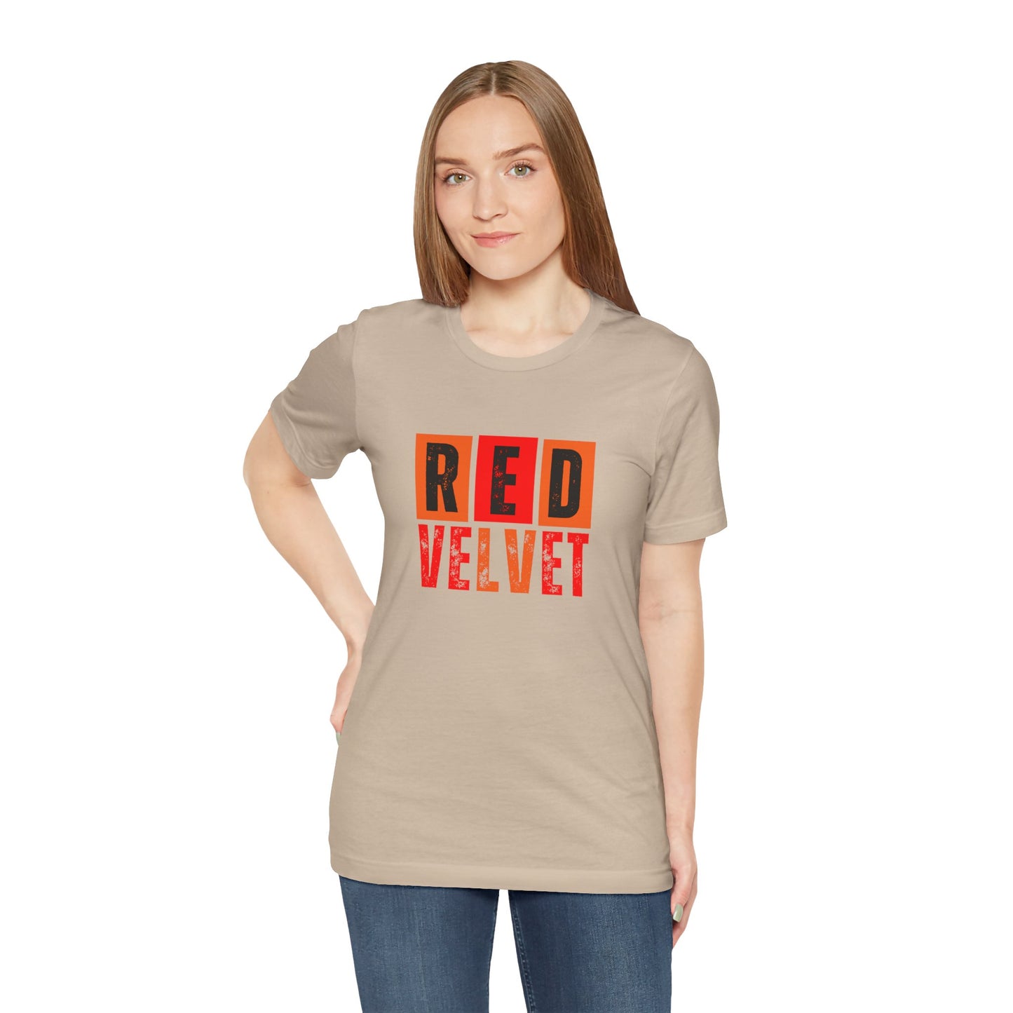Red Velvet T-Shirt - Unisex Jersey Tee, Music Lover Gift, Concert Apparel, Casual Wear, Cute Graphic Tee, Gift for Her