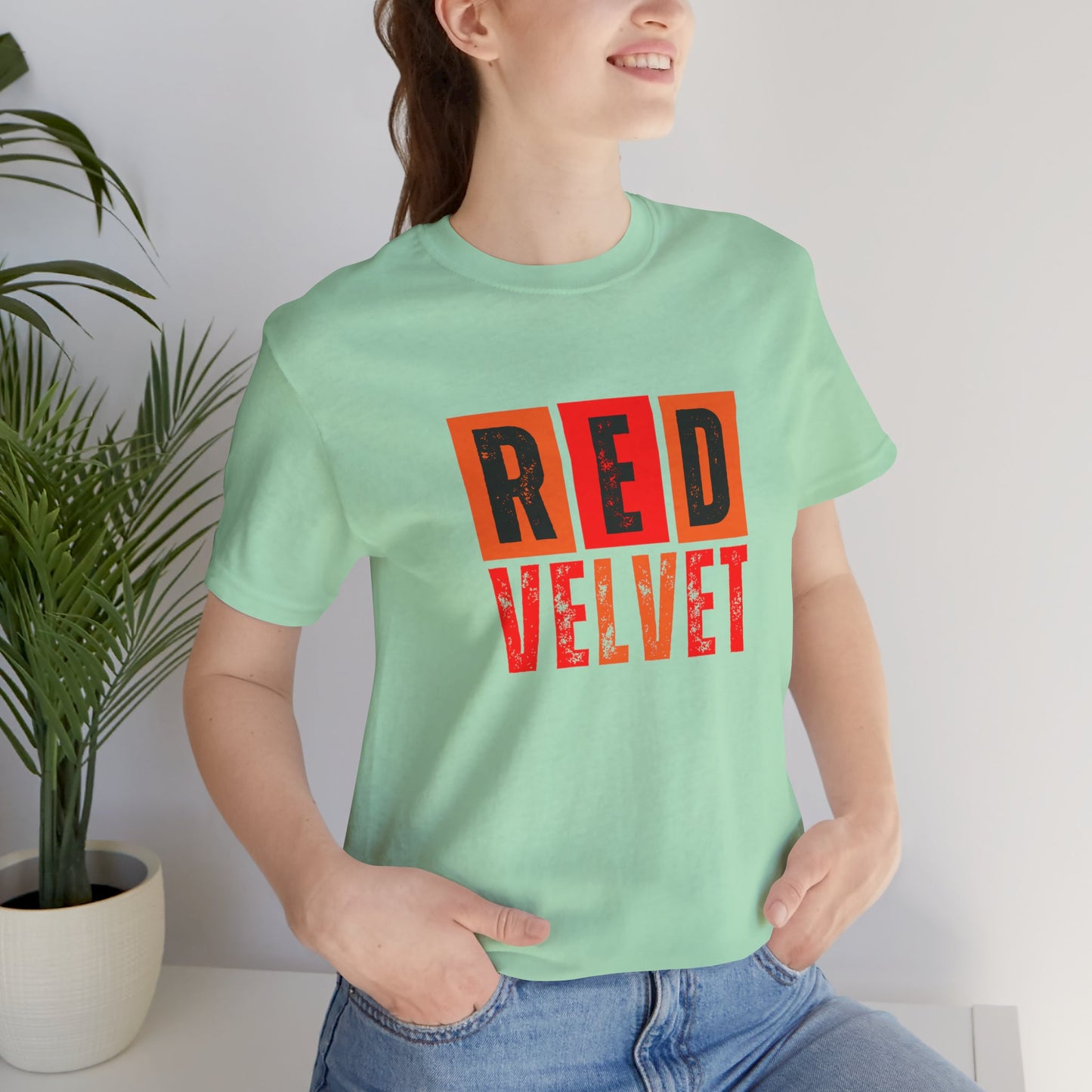 Red Velvet T-Shirt - Unisex Jersey Tee, Music Lover Gift, Concert Apparel, Casual Wear, Cute Graphic Tee, Gift for Her