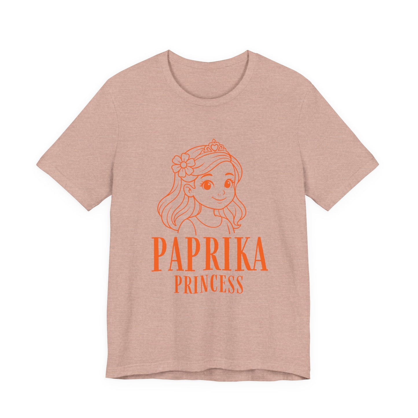 Paprika Princess Unisex Tee - Cute Graphic T-Shirt for Girls, Fun Casual Wear, Birthday Gift, Princess Theme, Gift for Kids