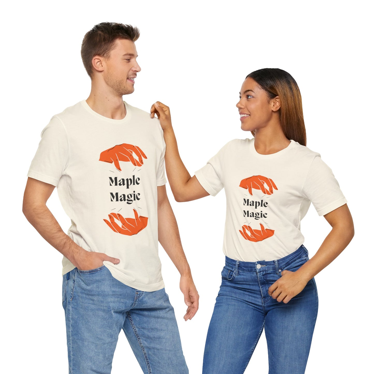 Maple Magic Unisex Tee - Cozy Casual Wear, Nature Lover Gift, Autumn Fashion, Eco-Friendly Style, Seasonal Celebration Top