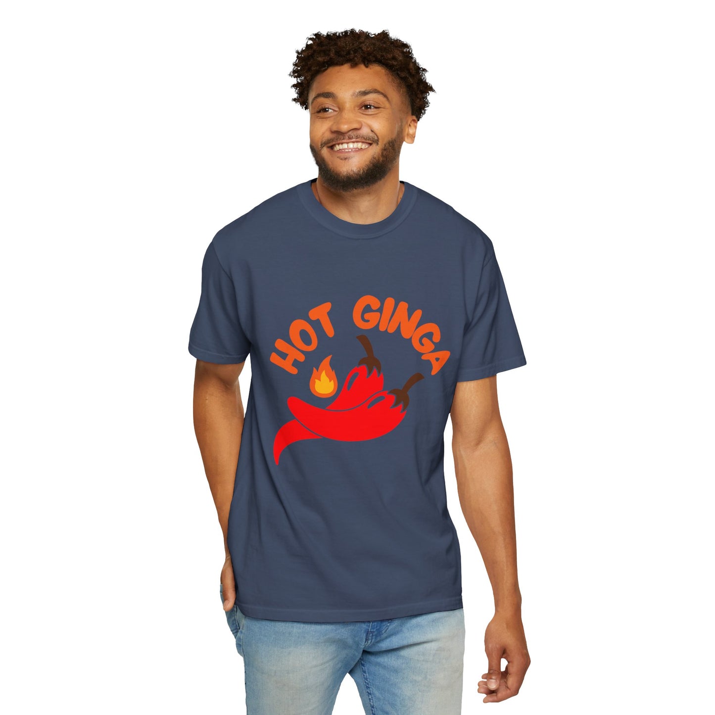 Spicy Chili T-Shirt, Hot Ginga Tee, Casual Summer Top, Gift for Spice Lovers, Unisex Graphic Shirt, Trendy Streetwear