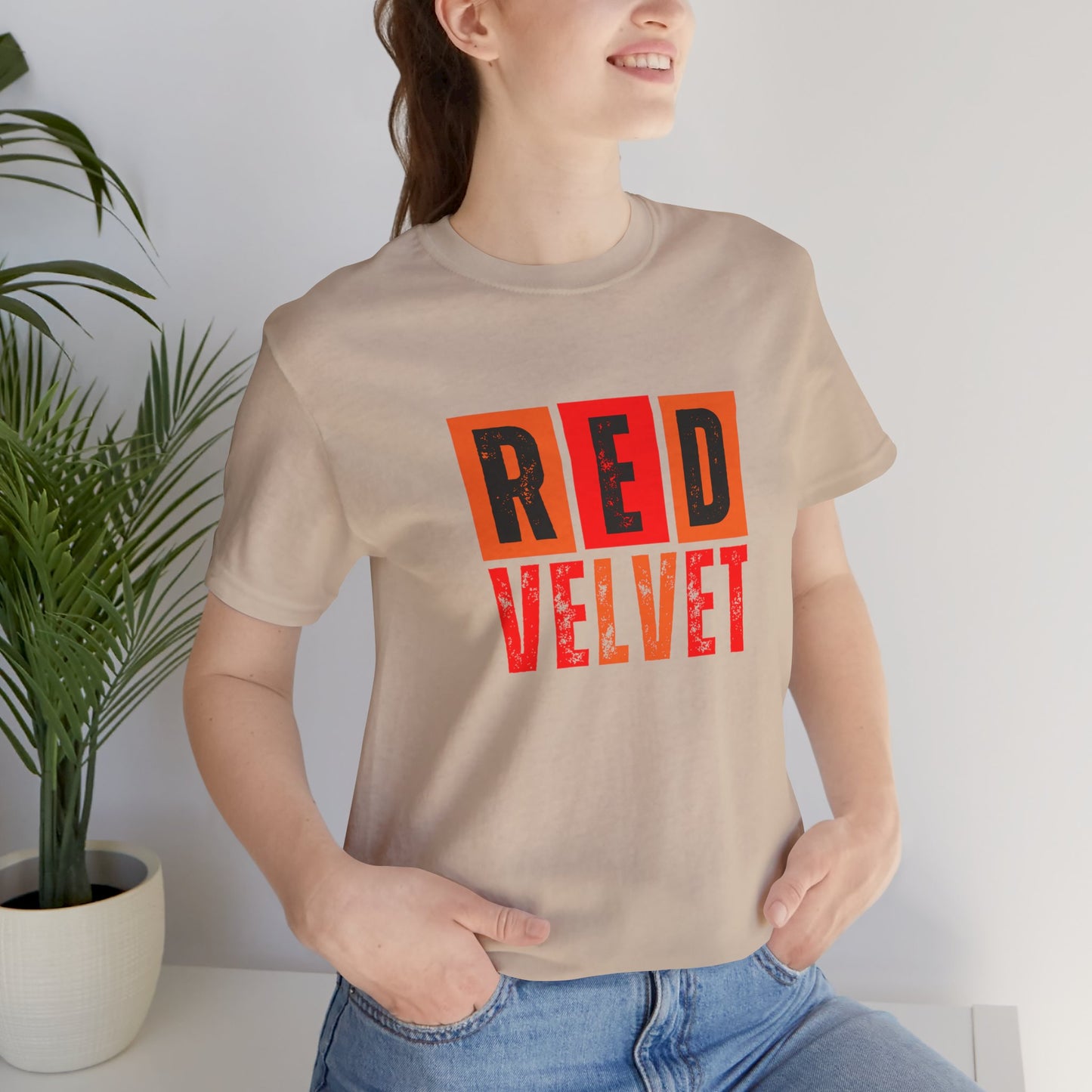 Red Velvet T-Shirt - Unisex Jersey Tee, Music Lover Gift, Concert Apparel, Casual Wear, Cute Graphic Tee, Gift for Her