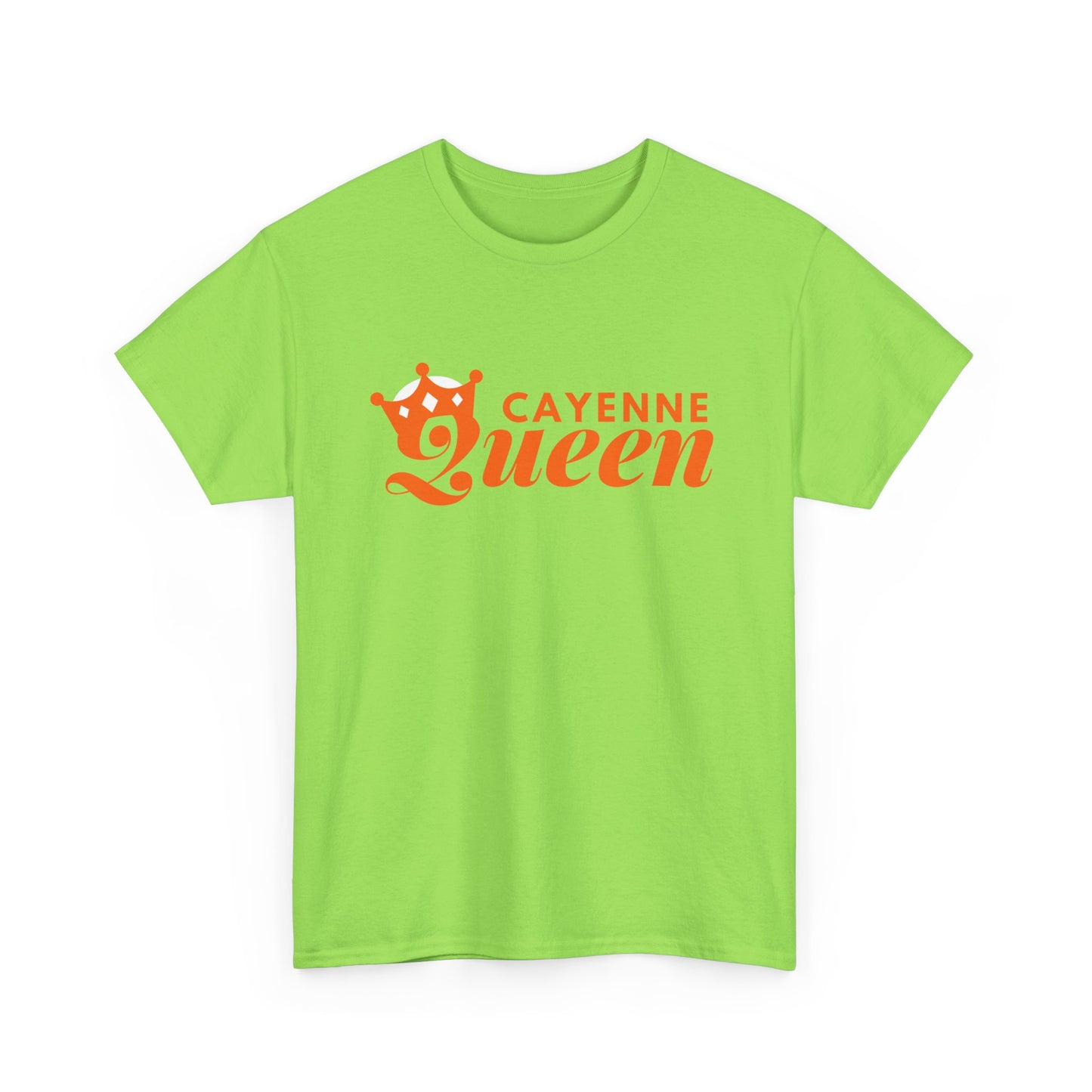 Cayenne Queen Unisex Heavy Cotton Tee, Casual Wear, Gift for Her, Birthday Shirt, Fun Quote Tee, Soft Cotton Top