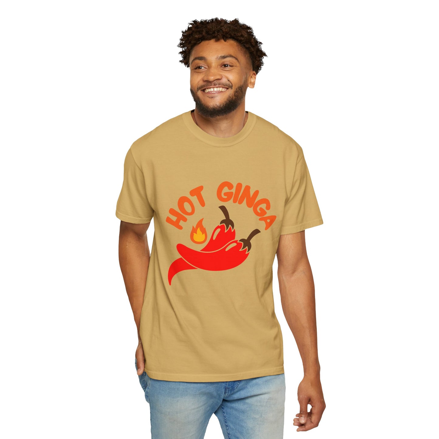 Spicy Chili T-Shirt, Hot Ginga Tee, Casual Summer Top, Gift for Spice Lovers, Unisex Graphic Shirt, Trendy Streetwear