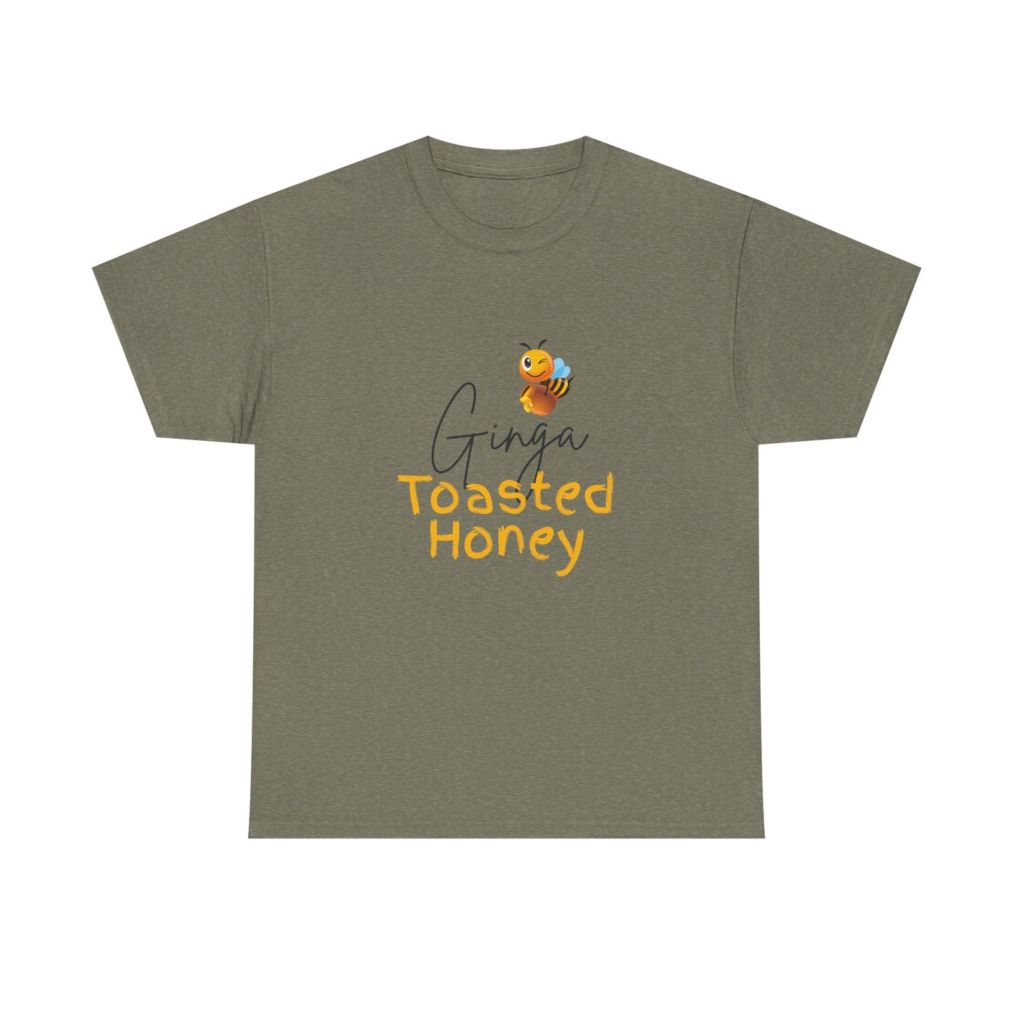 Bee-Themed Unisex Heavy Cotton Tee - Perfect Gift for Honey Lovers, Casual Wear, Eco-Friendly, Birthday, Honey Appreciation