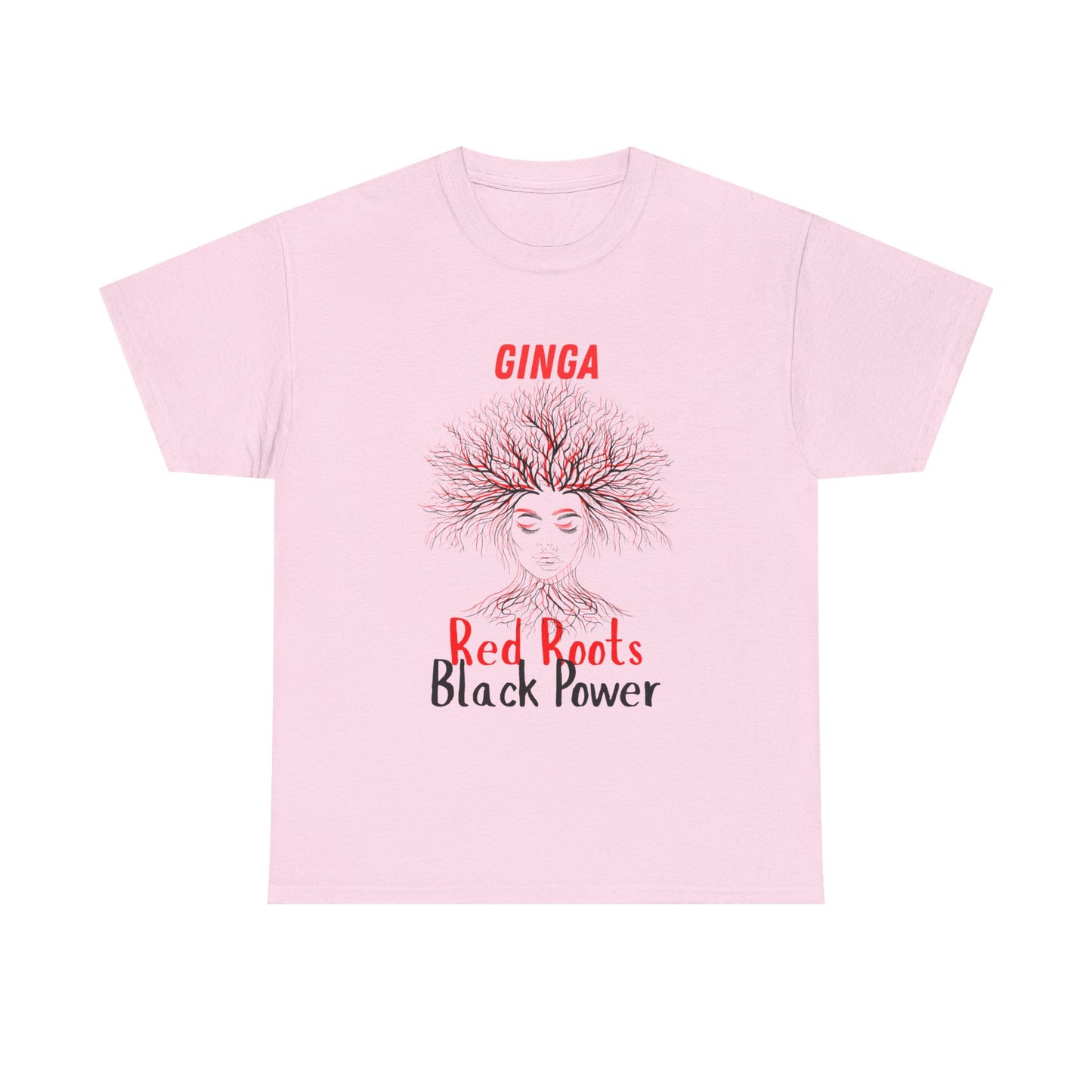 Empowering Art Tee: GINGA, Red Boots, Black Power, Unisex Cotton Shirt, Black History Month, Gifts for Activists, Statement Apparel