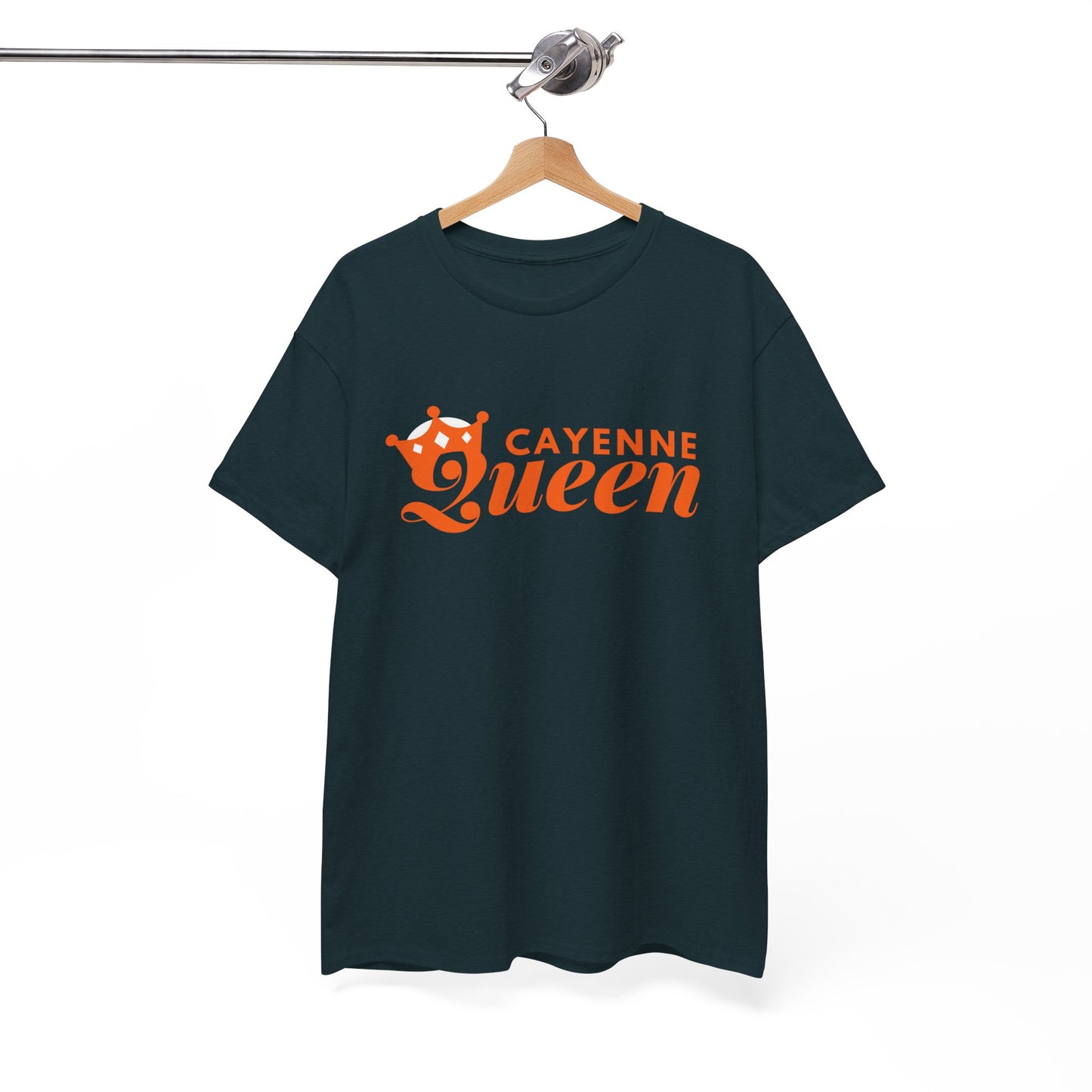 Cayenne Queen Unisex Heavy Cotton Tee, Casual Wear, Gift for Her, Birthday Shirt, Fun Quote Tee, Soft Cotton Top