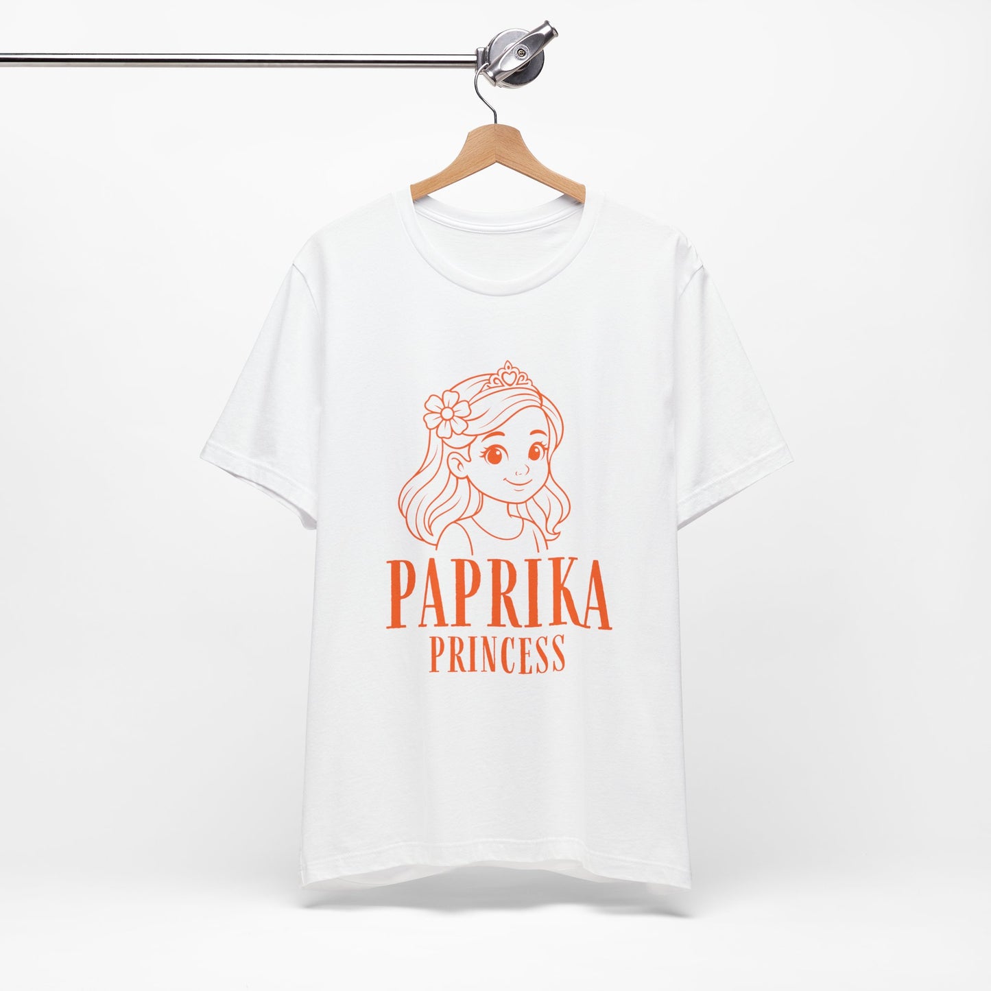 Paprika Princess Unisex Tee - Cute Graphic T-Shirt for Girls, Fun Casual Wear, Birthday Gift, Princess Theme, Gift for Kids