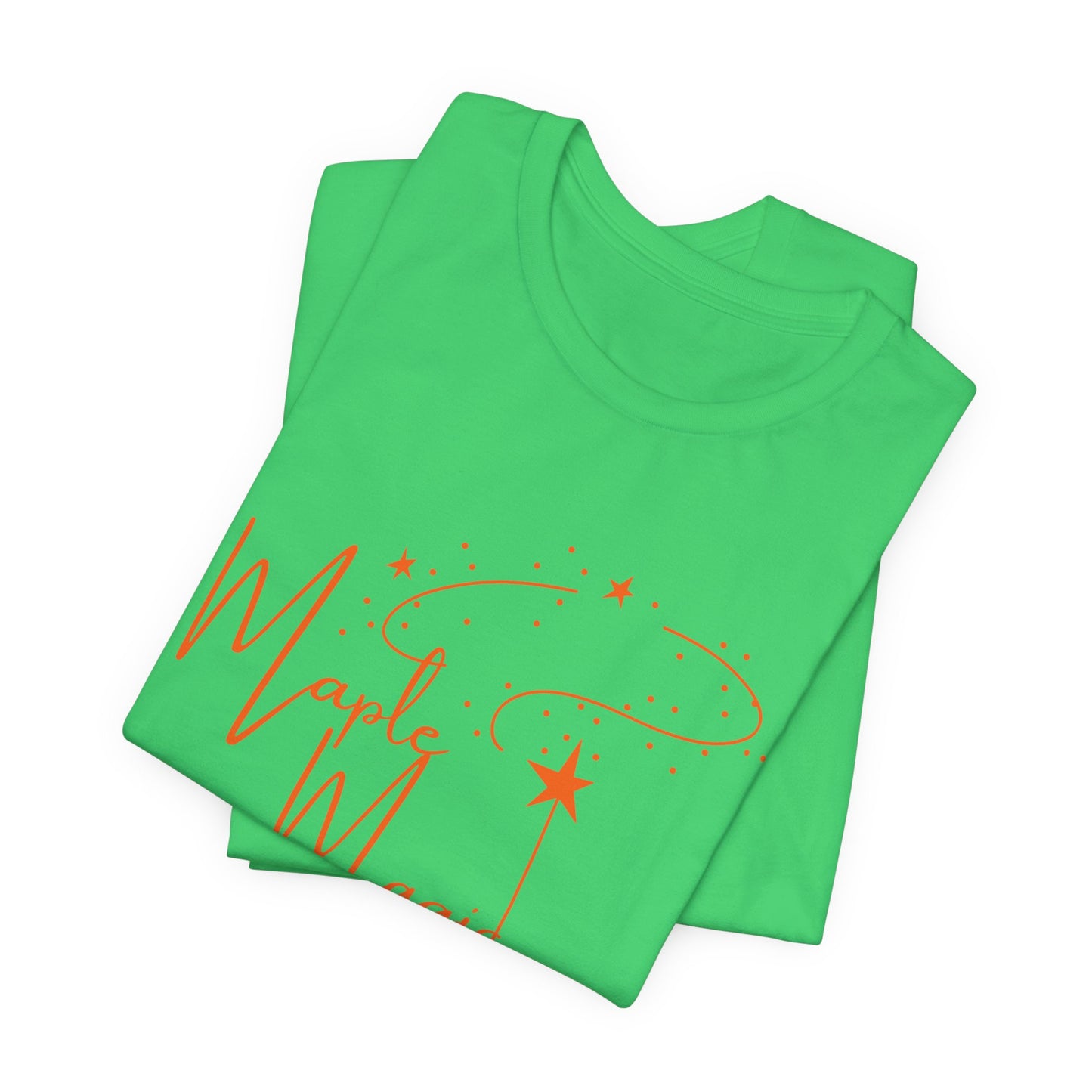 Maple Magic Unisex Tee, Cute Graphic Shirt, Fall Apparel, Seasonal Gift, Nature Lover T-Shirt, Cozy Vibes Fashion