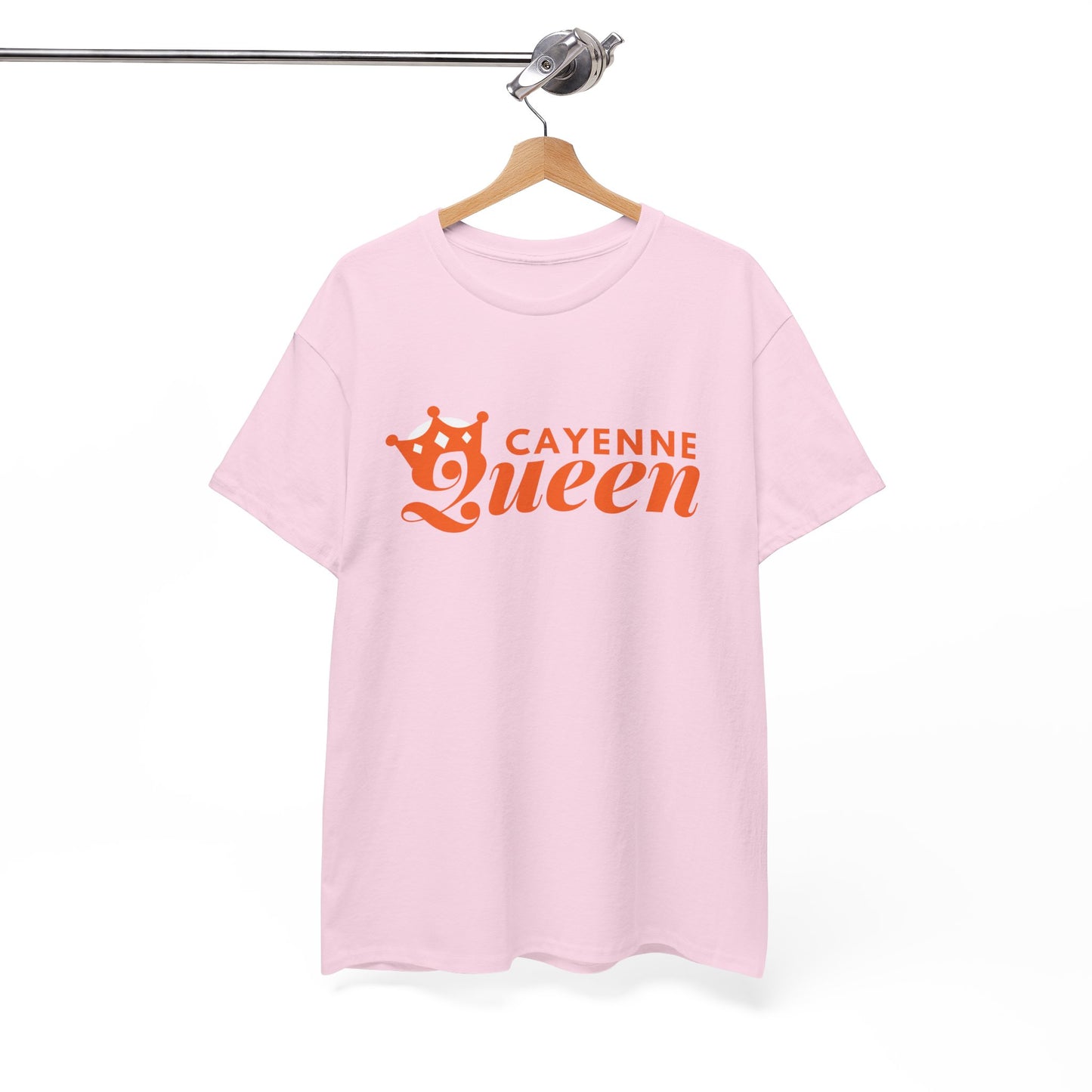 Cayenne Queen Unisex Heavy Cotton Tee, Casual Wear, Gift for Her, Birthday Shirt, Fun Quote Tee, Soft Cotton Top