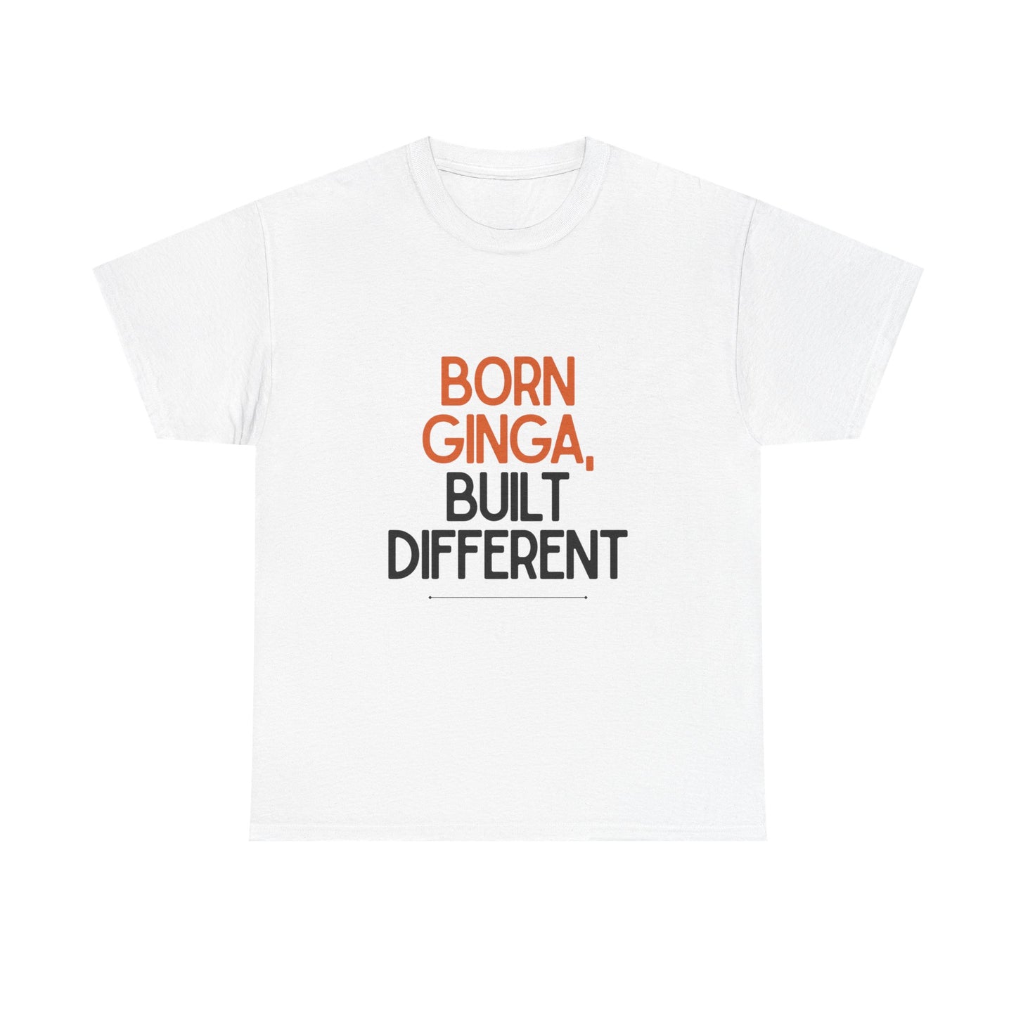 Born Ginga Unisex Heavy Cotton Tee - Celebrate Uniqueness, Casual Wear, Gift for Friends, Everyday Comfort, Statement T-Shirt