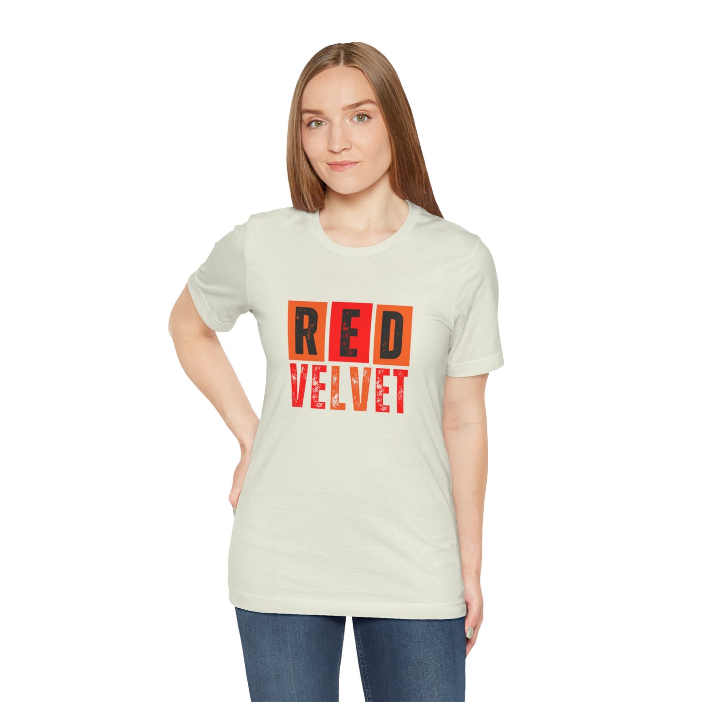 Red Velvet T-Shirt - Unisex Jersey Tee, Music Lover Gift, Concert Apparel, Casual Wear, Cute Graphic Tee, Gift for Her