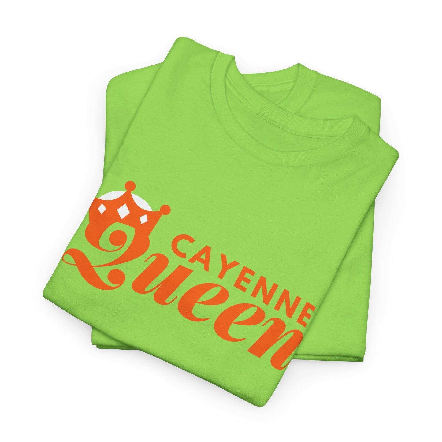 Cayenne Queen Unisex Heavy Cotton Tee, Casual Wear, Gift for Her, Birthday Shirt, Fun Quote Tee, Soft Cotton Top