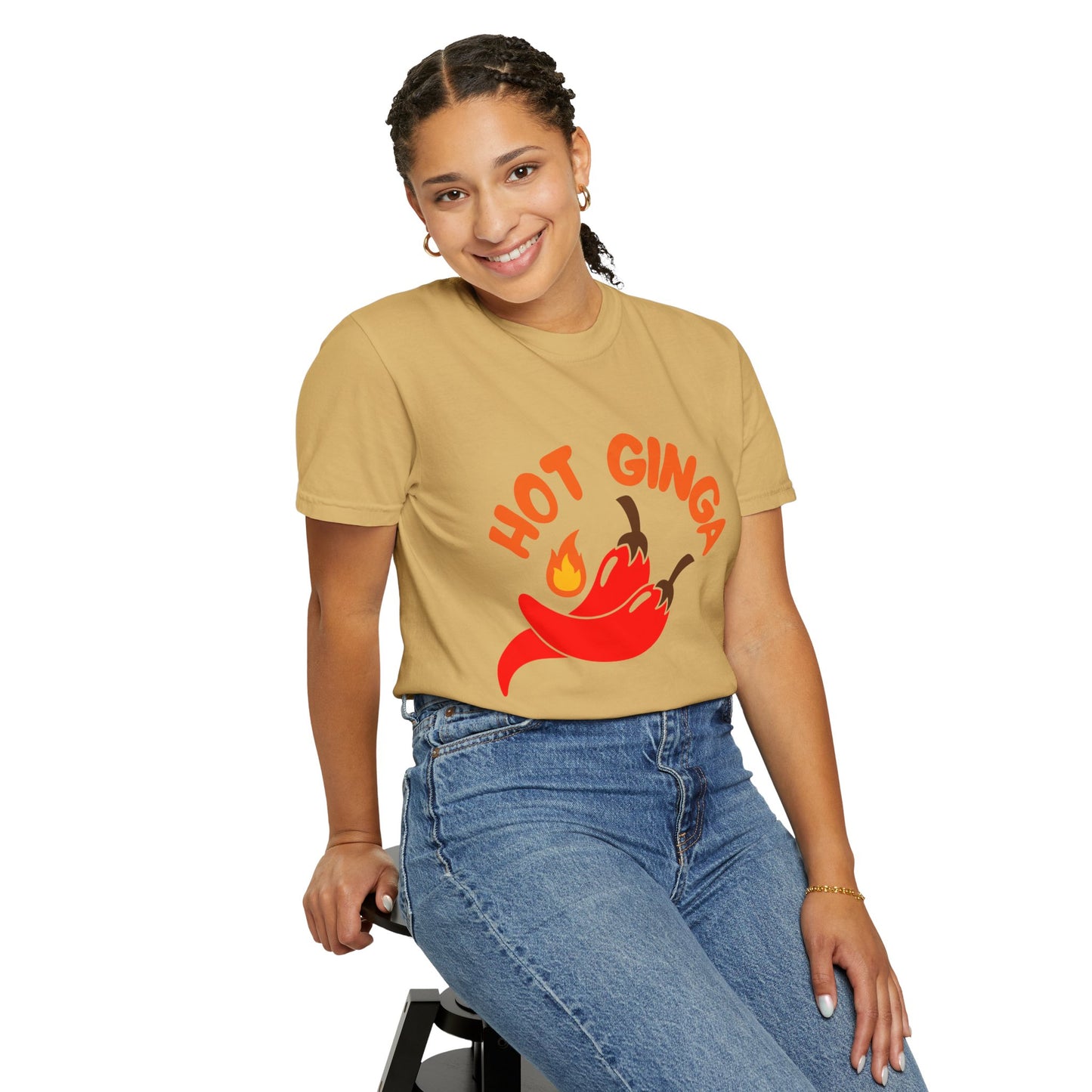 Spicy Chili T-Shirt, Hot Ginga Tee, Casual Summer Top, Gift for Spice Lovers, Unisex Graphic Shirt, Trendy Streetwear