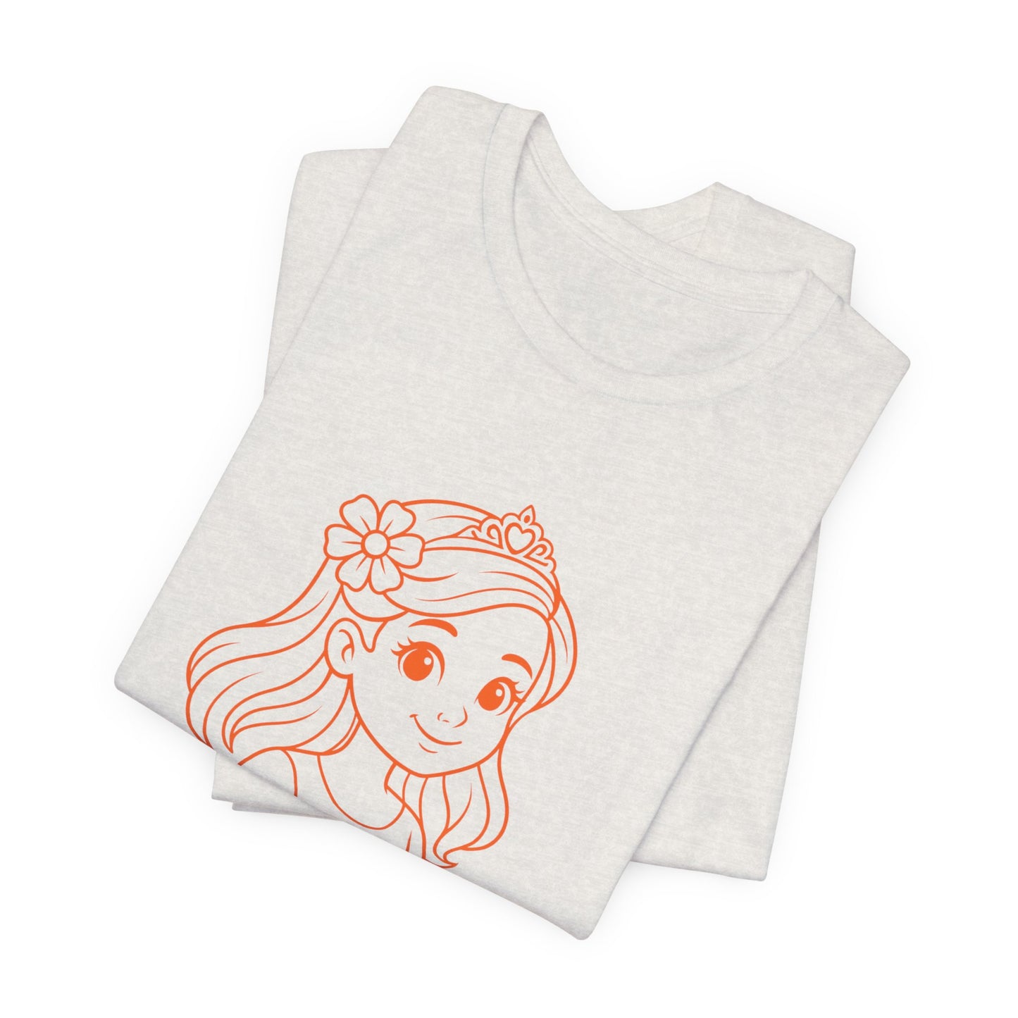Paprika Princess Unisex Tee - Cute Graphic T-Shirt for Girls, Fun Casual Wear, Birthday Gift, Princess Theme, Gift for Kids