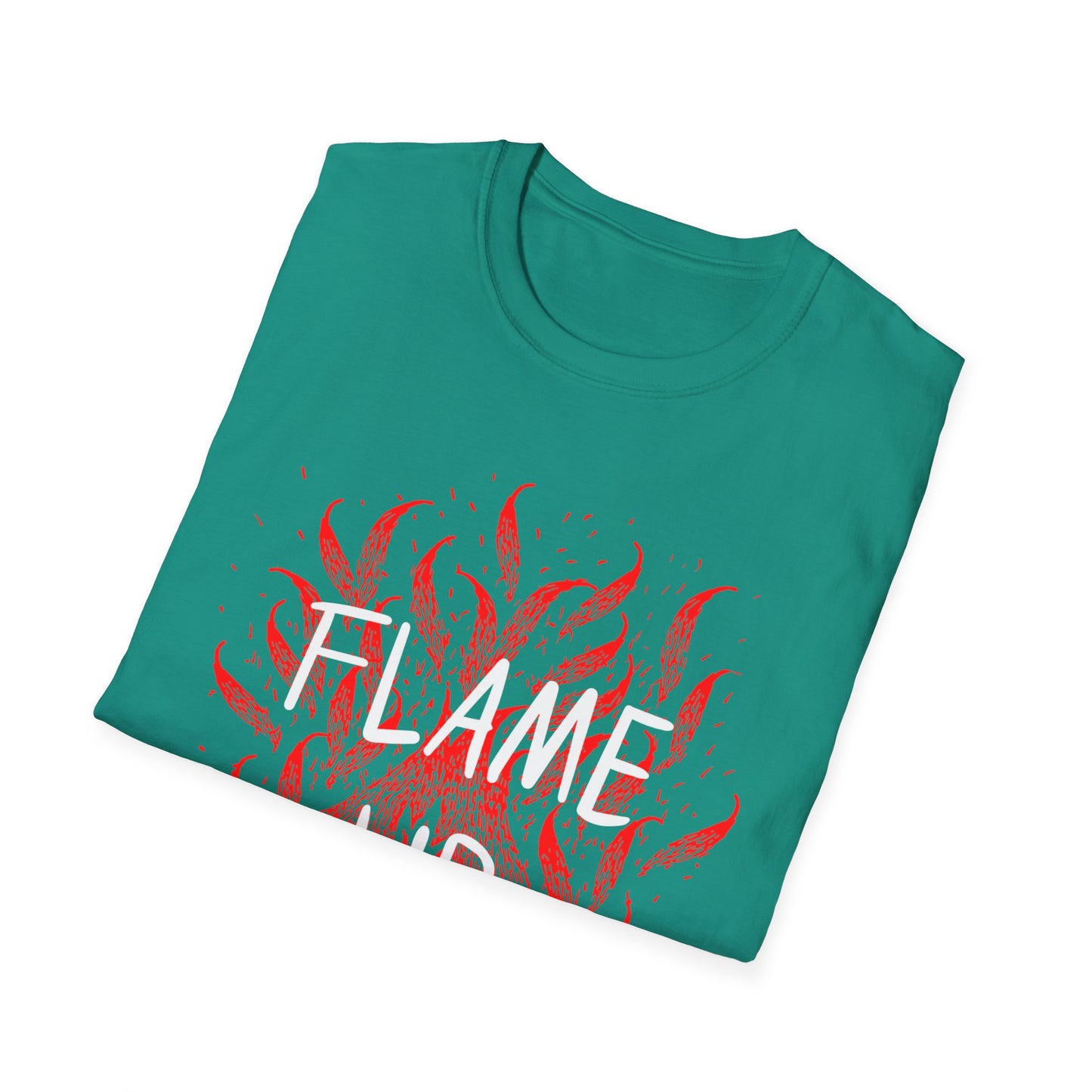 Fiery Motivation Unisex T-Shirt, Flame Up Graphic Tee, Gift for Fitness Lovers, Workout Apparel, Casual Wear