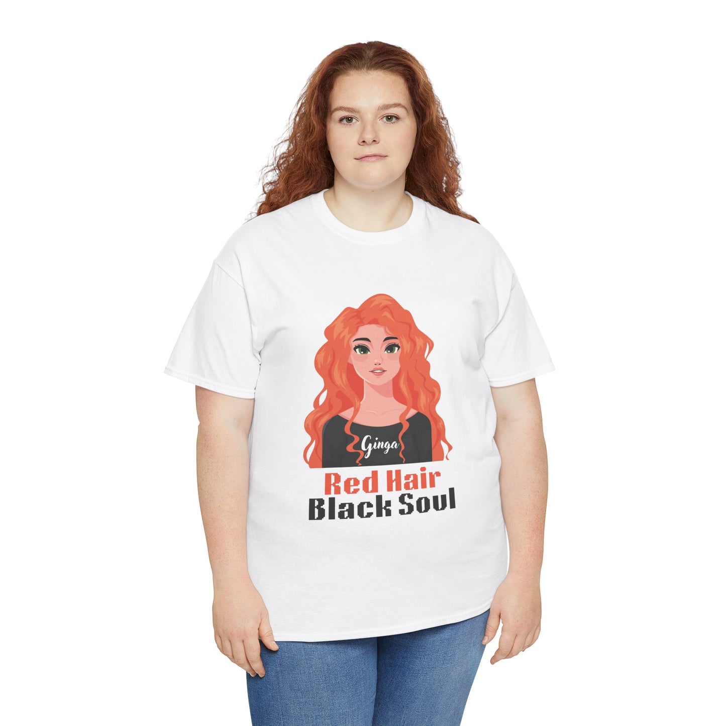 Red Hair, Black Soul Unisex Tee - Perfect Gift for Redheads, Unique Ginger Apparel, Casual Lifestyle, Fun Love Tee