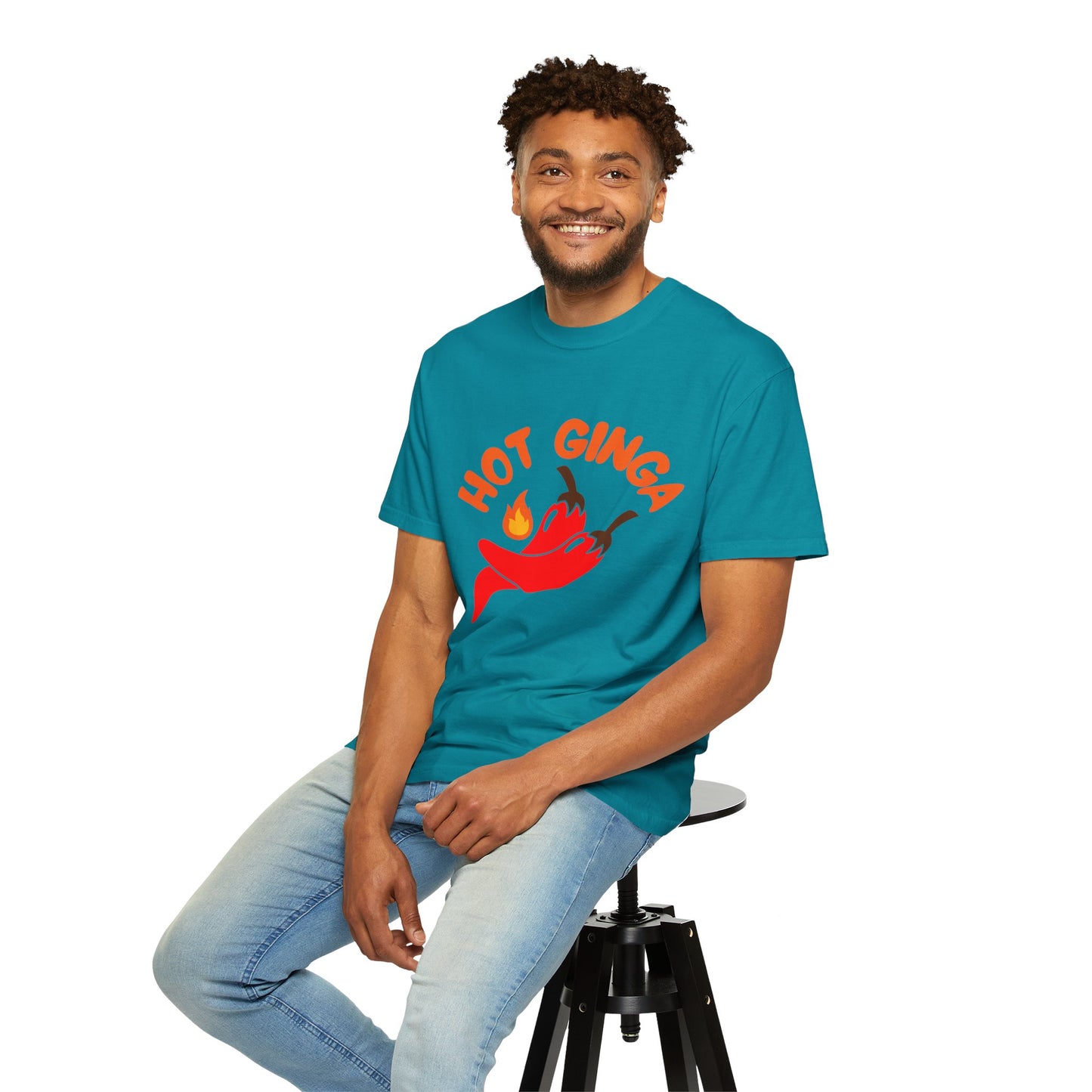 Spicy Chili T-Shirt, Hot Ginga Tee, Casual Summer Top, Gift for Spice Lovers, Unisex Graphic Shirt, Trendy Streetwear