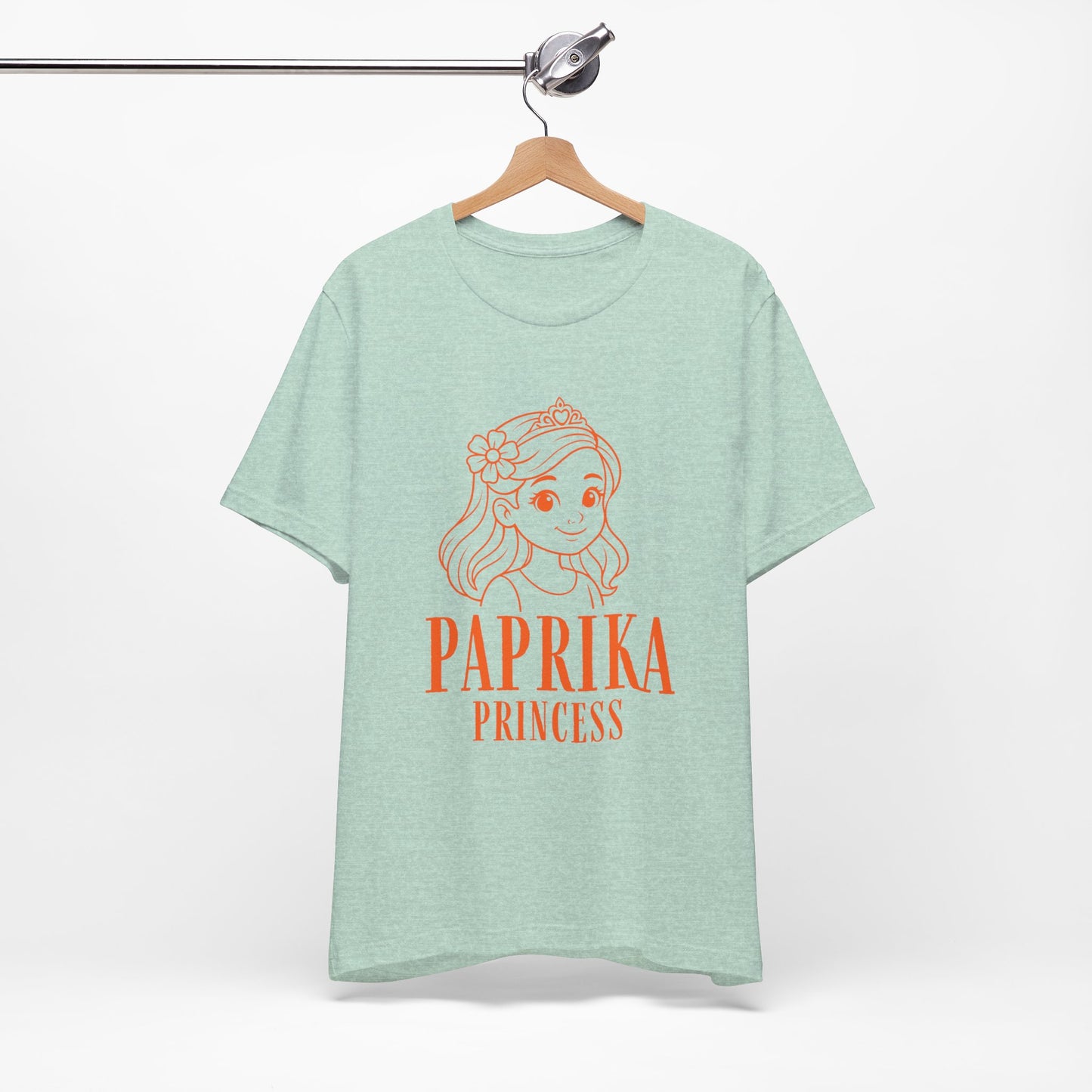 Paprika Princess Unisex Tee - Cute Graphic T-Shirt for Girls, Fun Casual Wear, Birthday Gift, Princess Theme, Gift for Kids