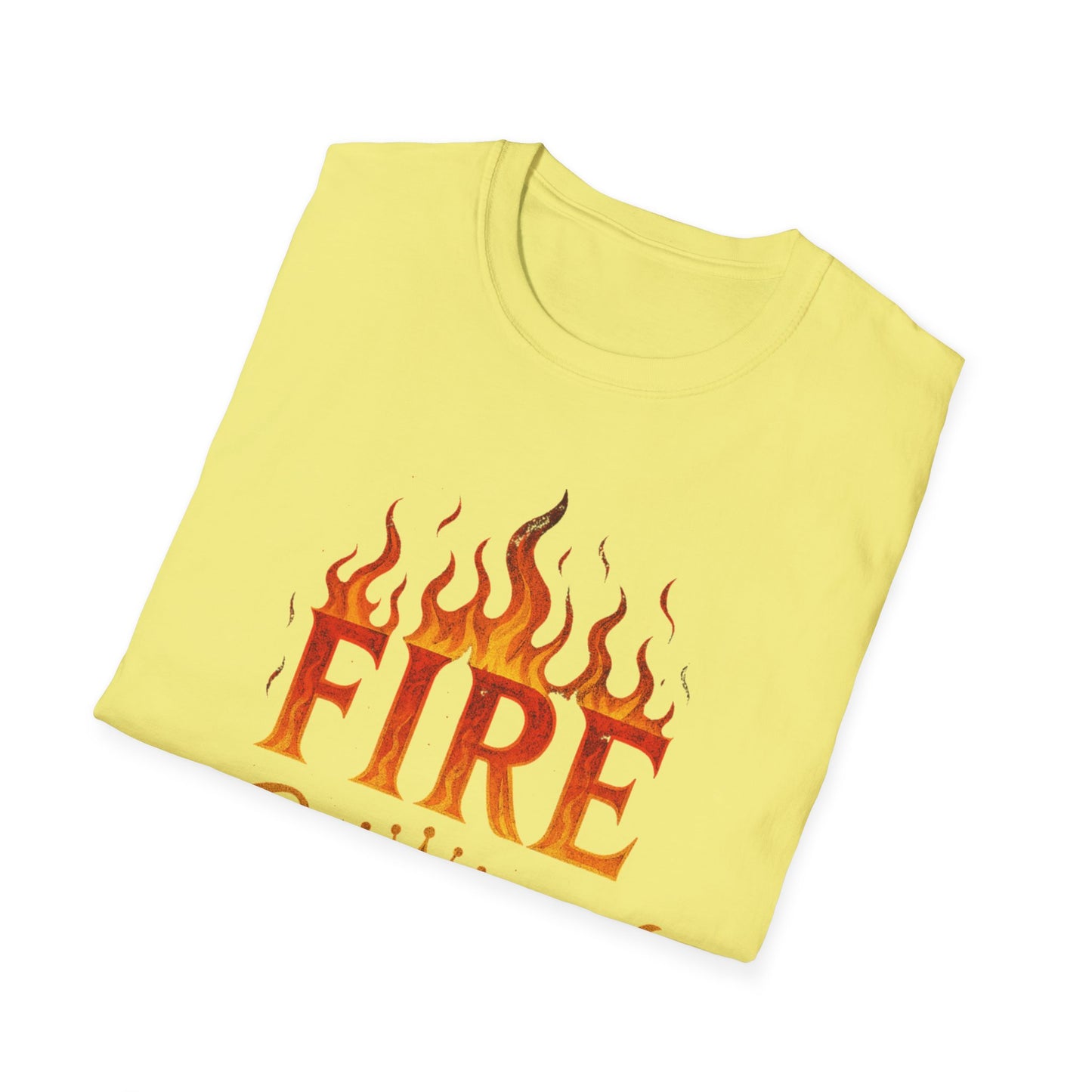 Fire Crowned Unisex Softstyle T-Shirt | Summer Vibes Tee, Gift for Him/Her, Festival Shirt, Casual Wear, Birthday Apparel
