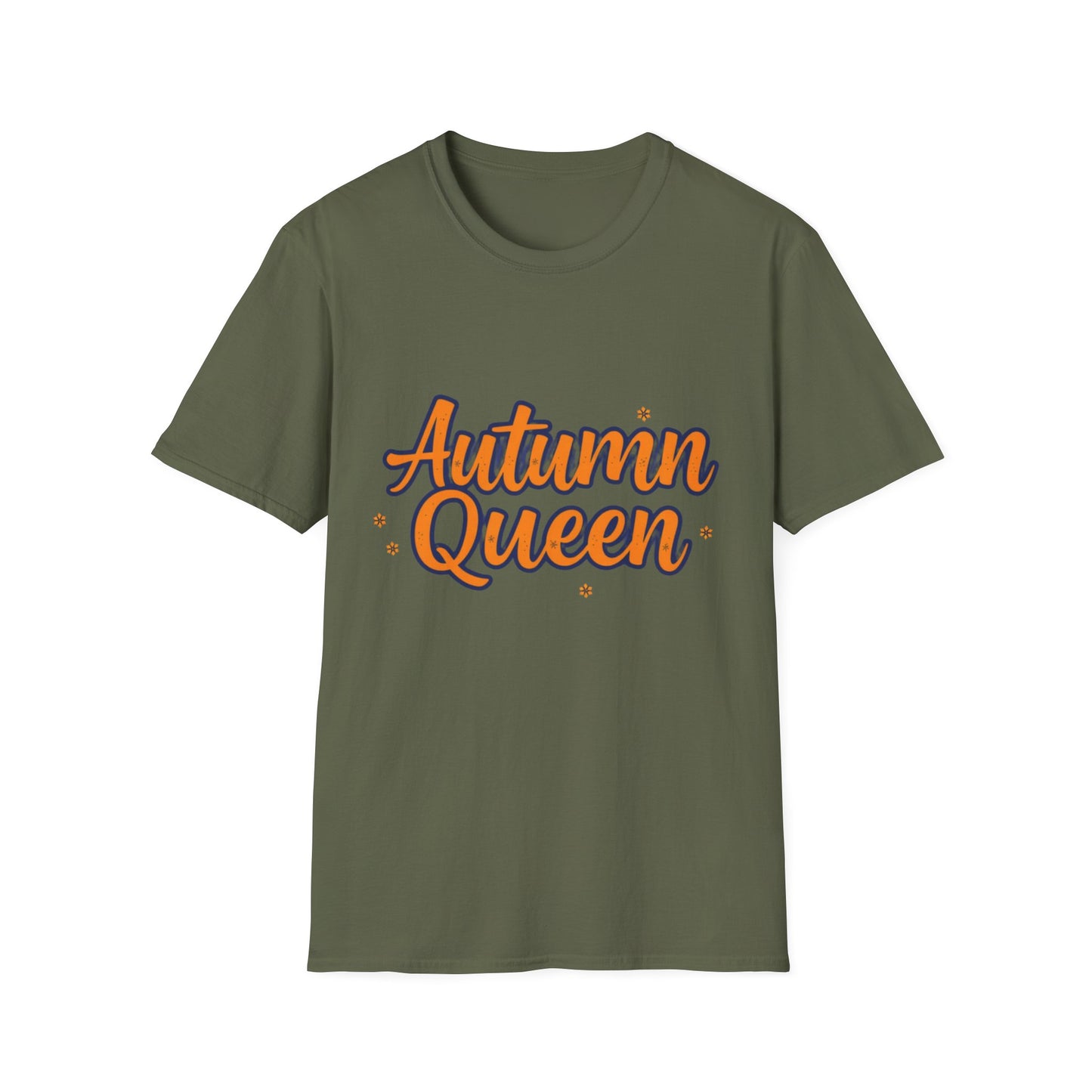 Autumn Queen Unisex Softstyle T-Shirt, Cozy Fall Tee, Gift for Autumn Lover, Seasonal Fashion, Thanksgiving Celebration Top