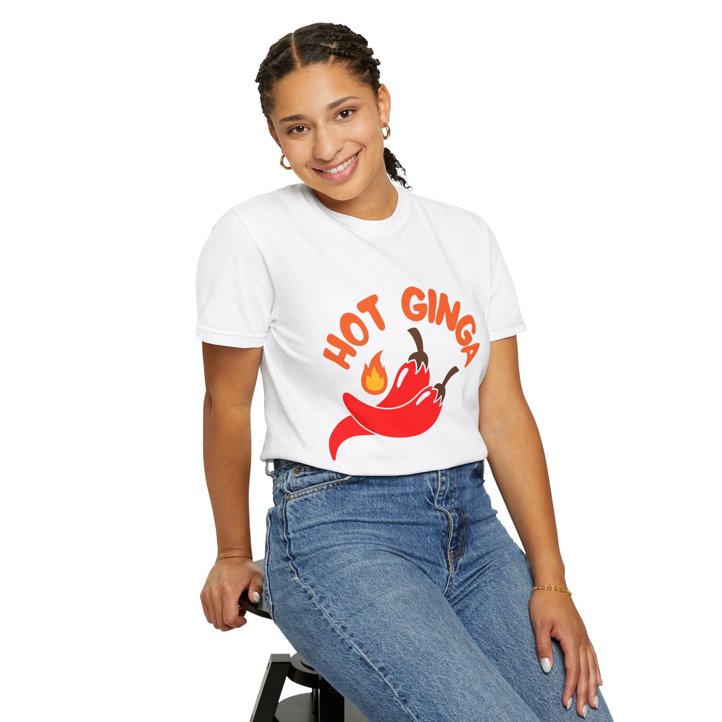 Spicy Chili T-Shirt, Hot Ginga Tee, Casual Summer Top, Gift for Spice Lovers, Unisex Graphic Shirt, Trendy Streetwear