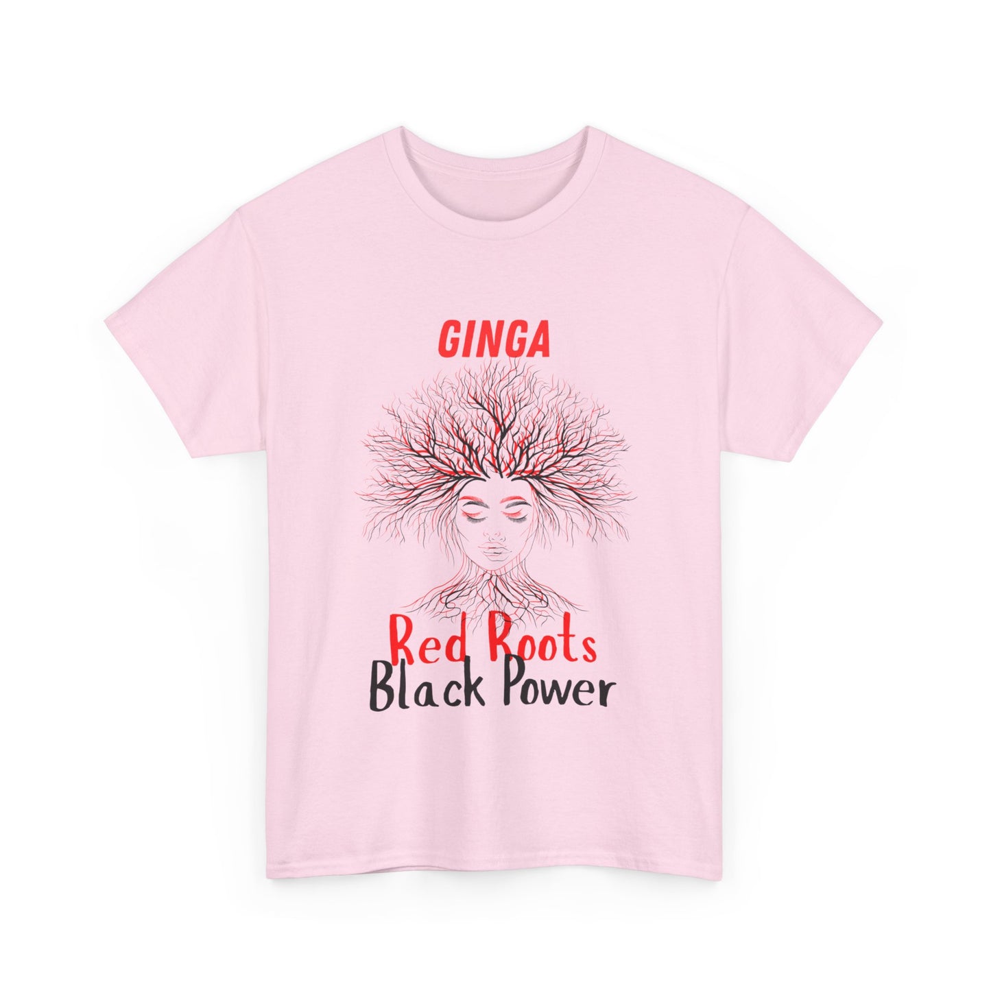 Empowering Art Tee: GINGA, Red Boots, Black Power, Unisex Cotton Shirt, Black History Month, Gifts for Activists, Statement Apparel