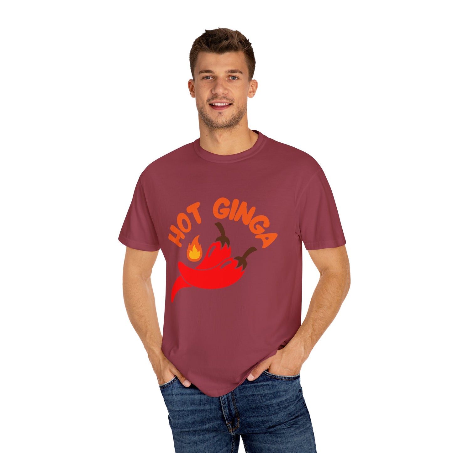 Spicy Chili T-Shirt, Hot Ginga Tee, Casual Summer Top, Gift for Spice Lovers, Unisex Graphic Shirt, Trendy Streetwear