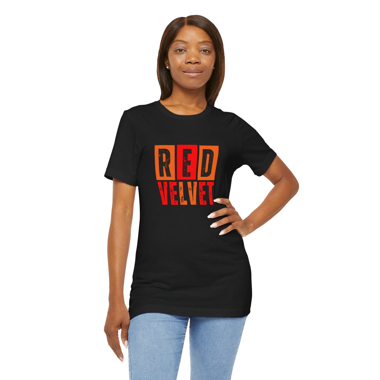 Red Velvet T-Shirt - Unisex Jersey Tee, Music Lover Gift, Concert Apparel, Casual Wear, Cute Graphic Tee, Gift for Her