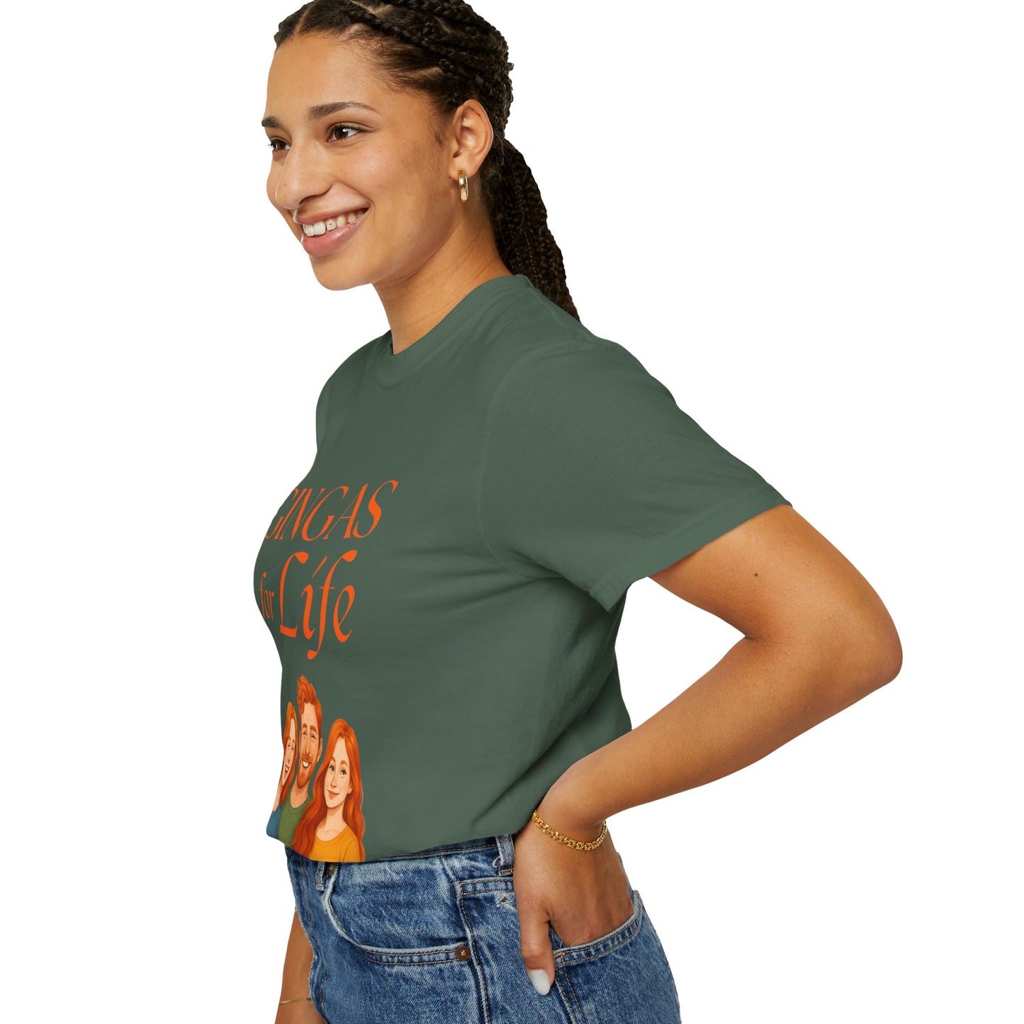 Gingas for Life T-Shirt, Fun T-Shirt for Redheads, Unisex Gift for Friends, Casual Wear, Celebration Tee