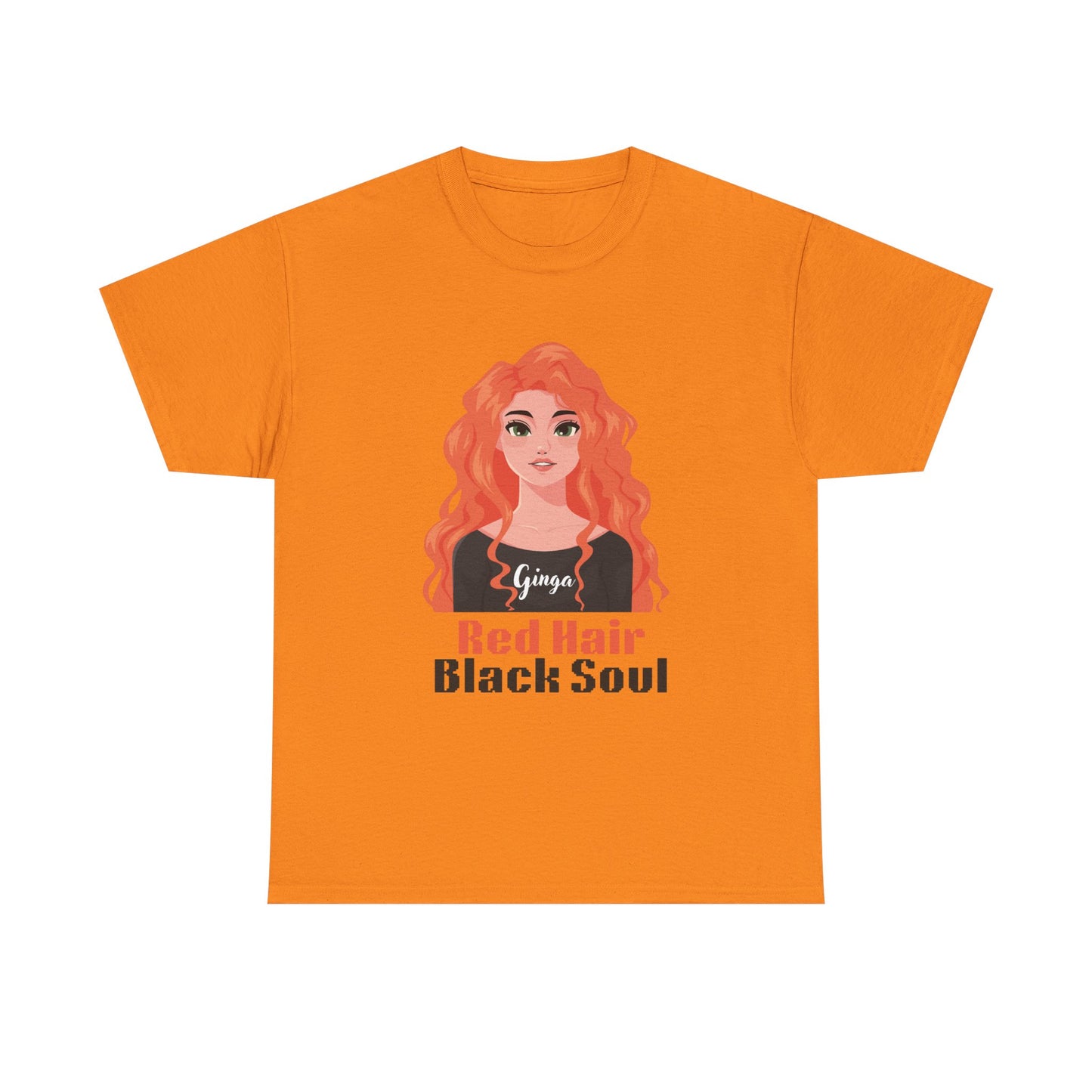 Red Hair, Black Soul Unisex Tee - Perfect Gift for Redheads, Unique Ginger Apparel, Casual Lifestyle, Fun Love Tee