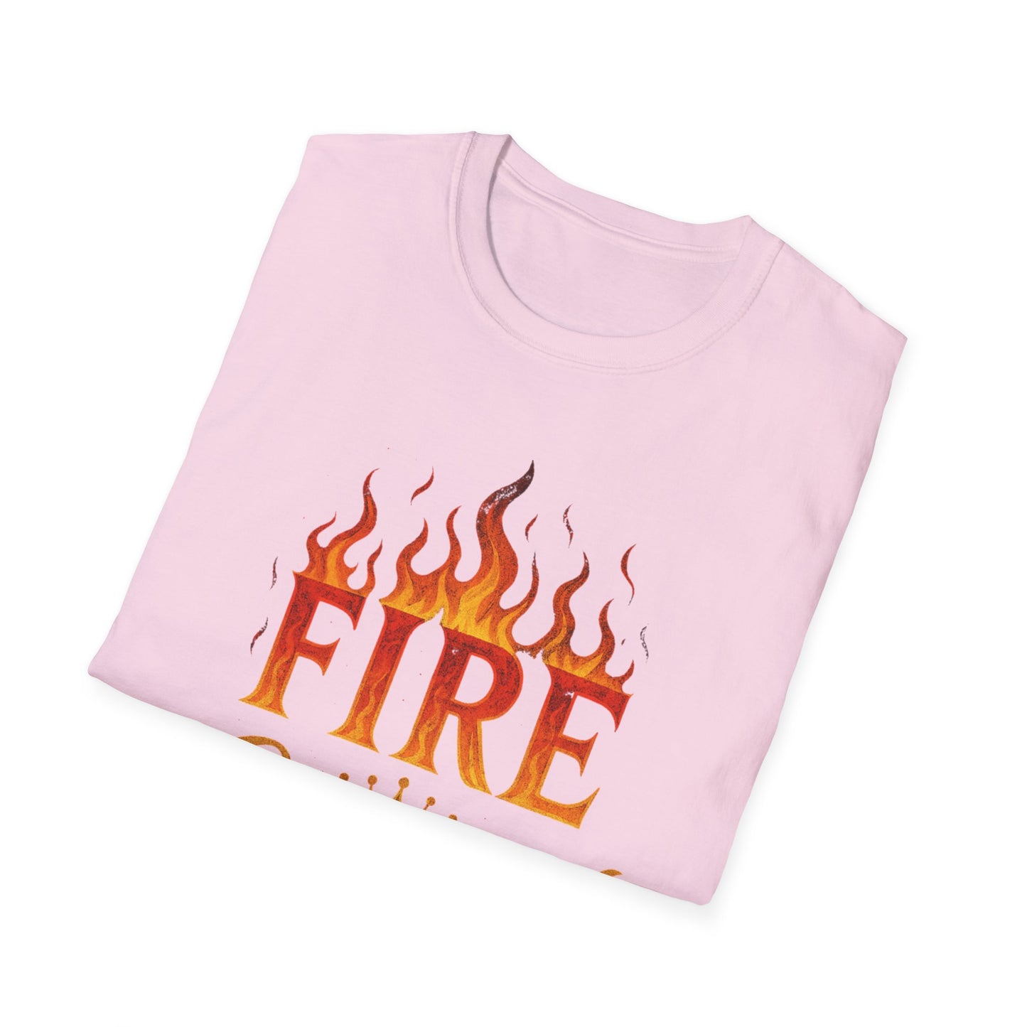 Fire Crowned Unisex Softstyle T-Shirt | Summer Vibes Tee, Gift for Him/Her, Festival Shirt, Casual Wear, Birthday Apparel