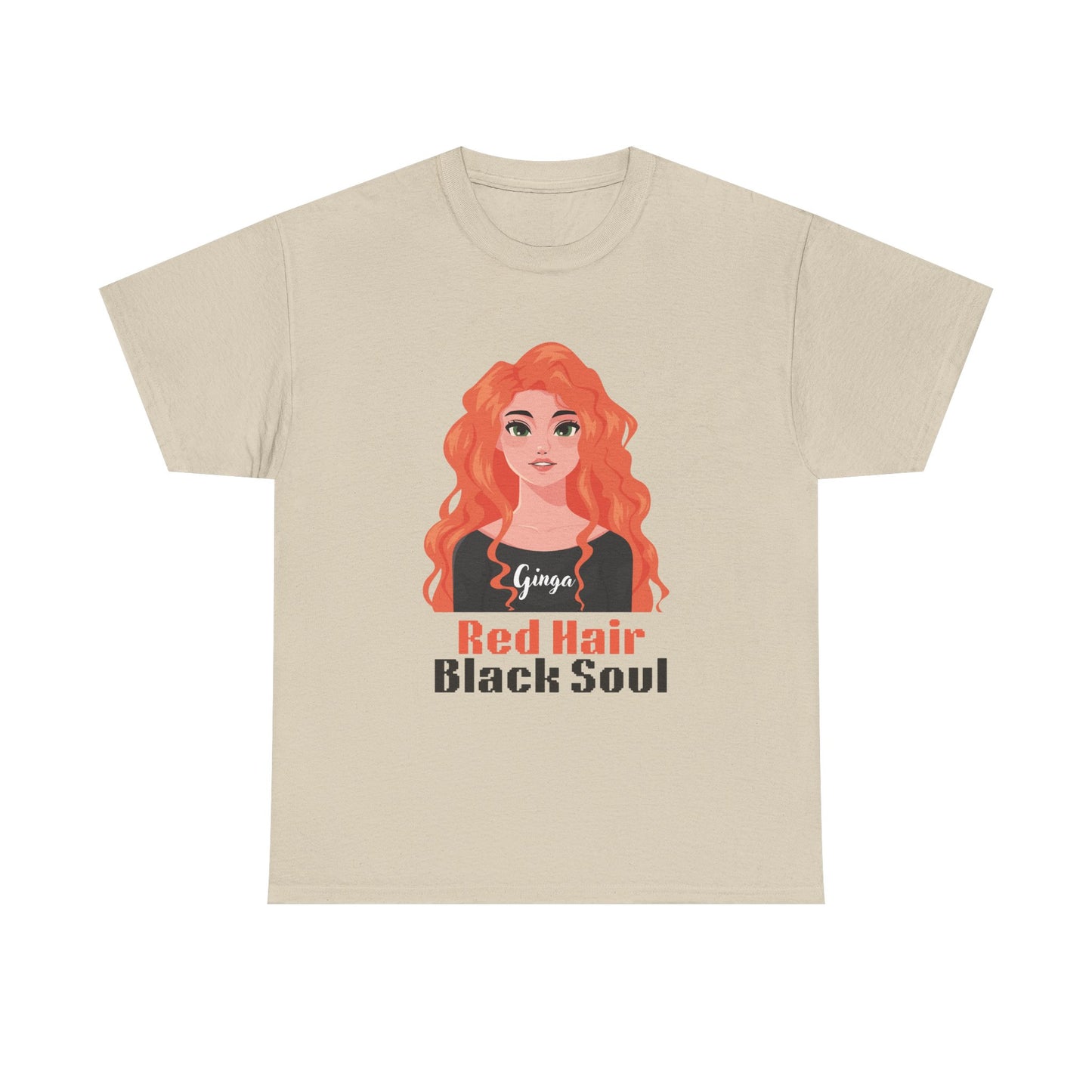 Red Hair, Black Soul Unisex Tee - Perfect Gift for Redheads, Unique Ginger Apparel, Casual Lifestyle, Fun Love Tee