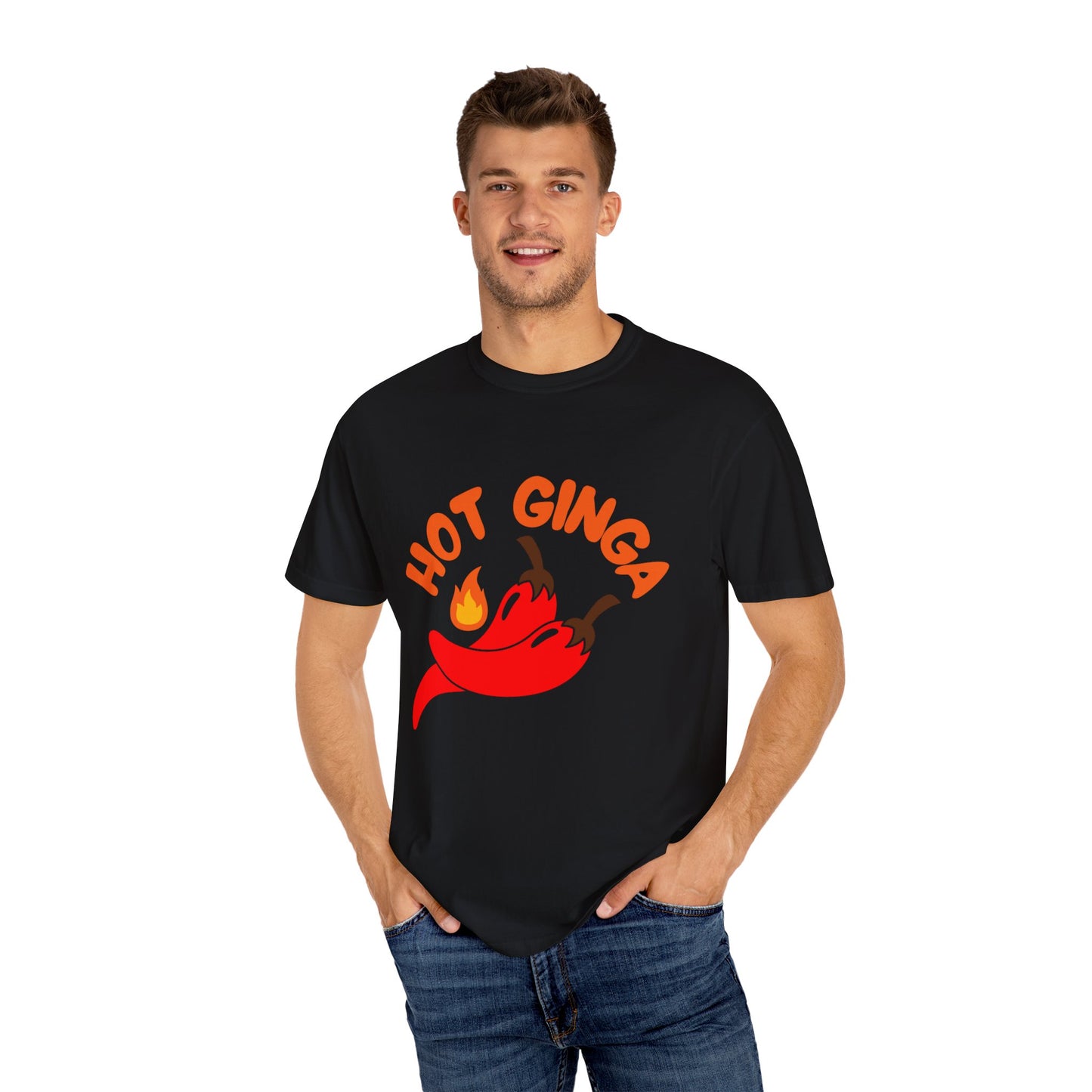 Spicy Chili T-Shirt, Hot Ginga Tee, Casual Summer Top, Gift for Spice Lovers, Unisex Graphic Shirt, Trendy Streetwear