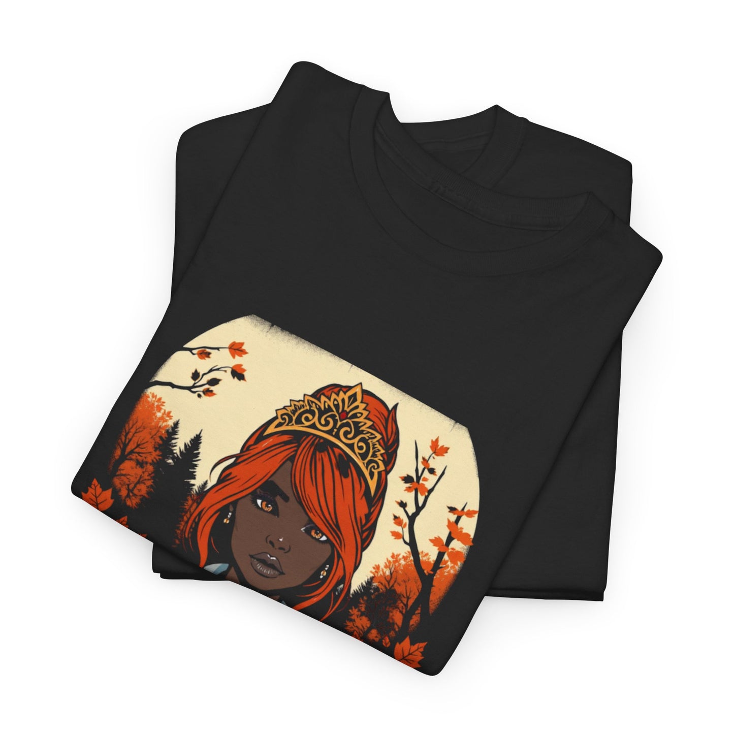 Autumn Queen Graphic Tee, Fall Fashion Shirt, Cozy T-Shirt, Gift for Her, Seasonal Apparel, Streetwear Style, Unisex Top