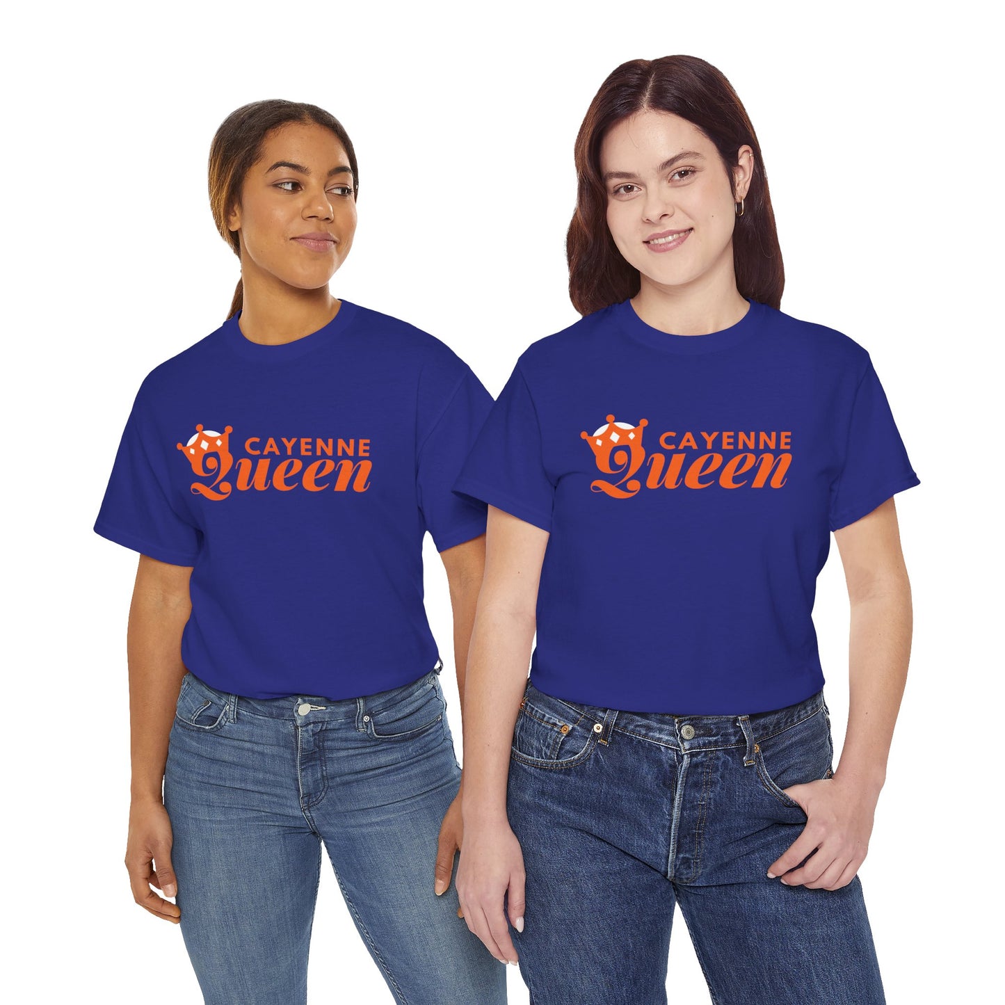 Cayenne Queen Unisex Heavy Cotton Tee, Casual Wear, Gift for Her, Birthday Shirt, Fun Quote Tee, Soft Cotton Top