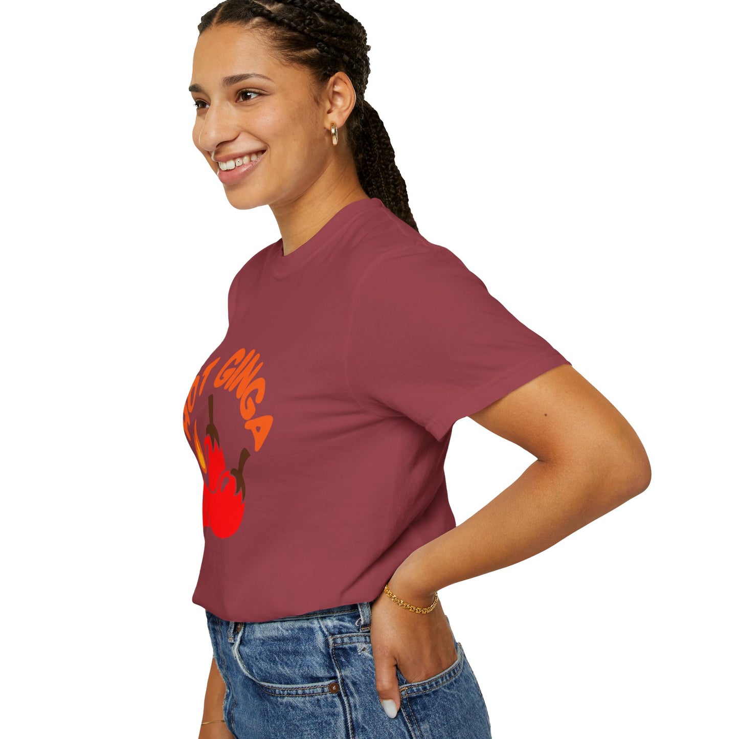 Spicy Chili T-Shirt, Hot Ginga Tee, Casual Summer Top, Gift for Spice Lovers, Unisex Graphic Shirt, Trendy Streetwear