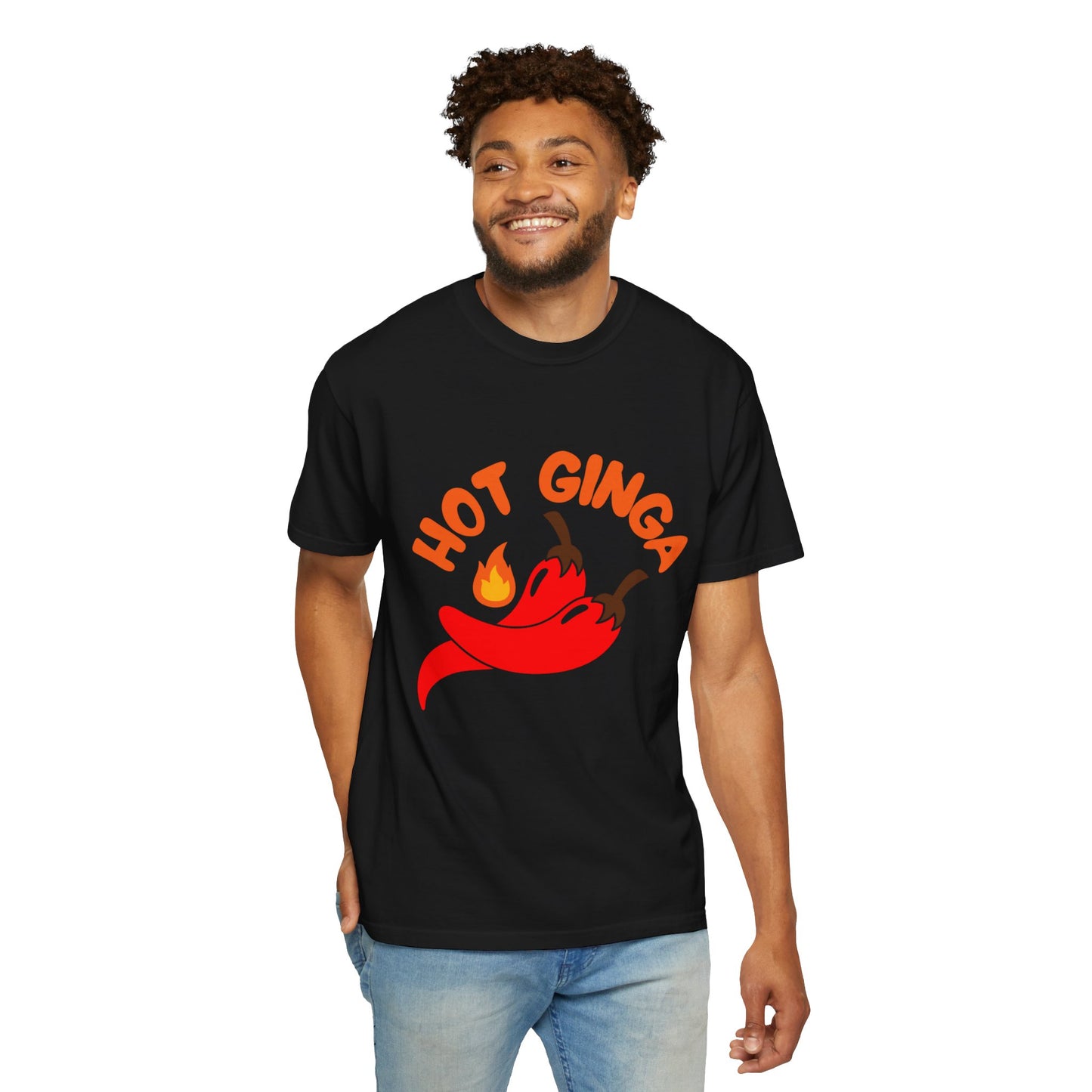 Spicy Chili T-Shirt, Hot Ginga Tee, Casual Summer Top, Gift for Spice Lovers, Unisex Graphic Shirt, Trendy Streetwear