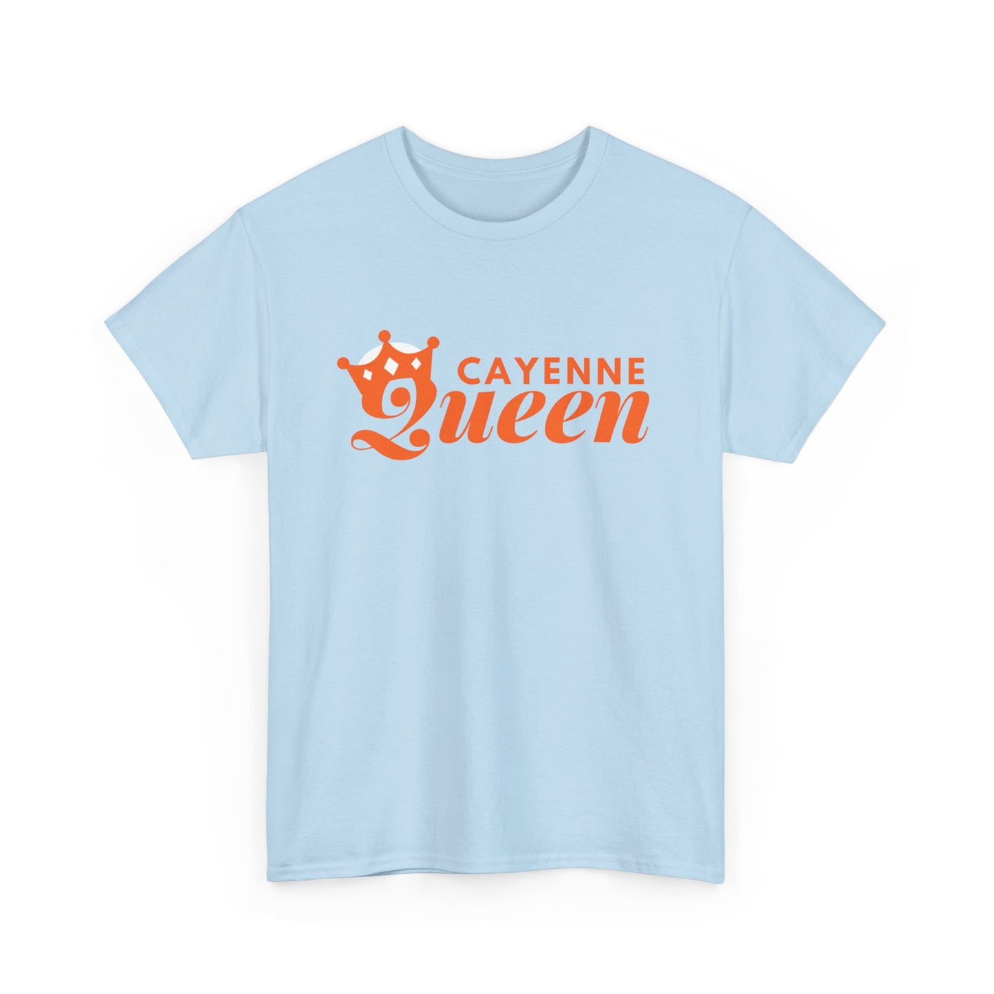 Cayenne Queen Unisex Heavy Cotton Tee, Casual Wear, Gift for Her, Birthday Shirt, Fun Quote Tee, Soft Cotton Top