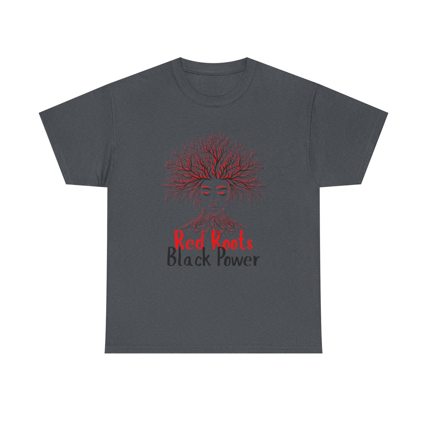 Empowering Black Roots Tee, Unisex Heavy Cotton Tee, Black Power Shirt, Afrocentric Apparel, Gift for Activists, Celebration of Culture
