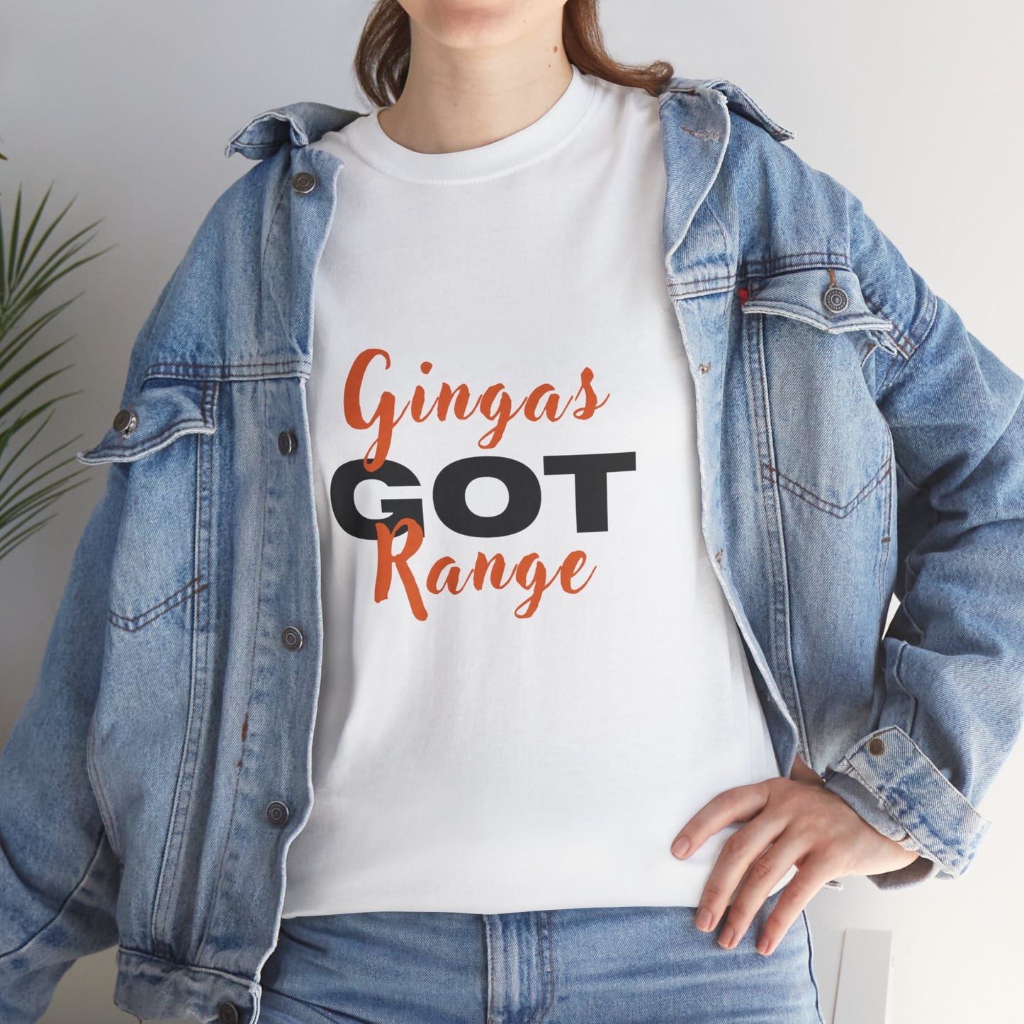 Gingas Got Range Unisex Heavy Cotton Tee, Funny Tee, Gift for Ginger Lovers, Casual Wear, Unique Statement Shirt