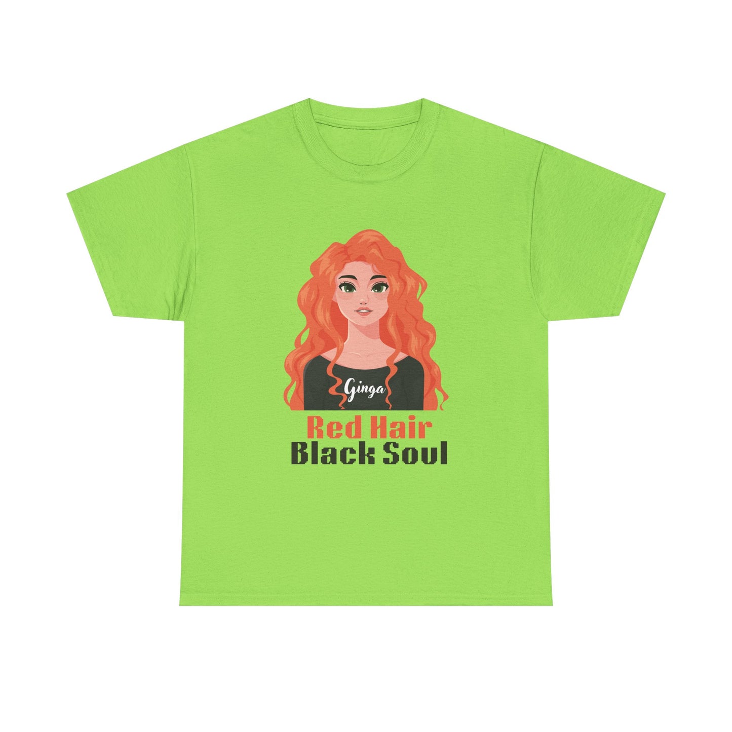Red Hair, Black Soul Unisex Tee - Perfect Gift for Redheads, Unique Ginger Apparel, Casual Lifestyle, Fun Love Tee