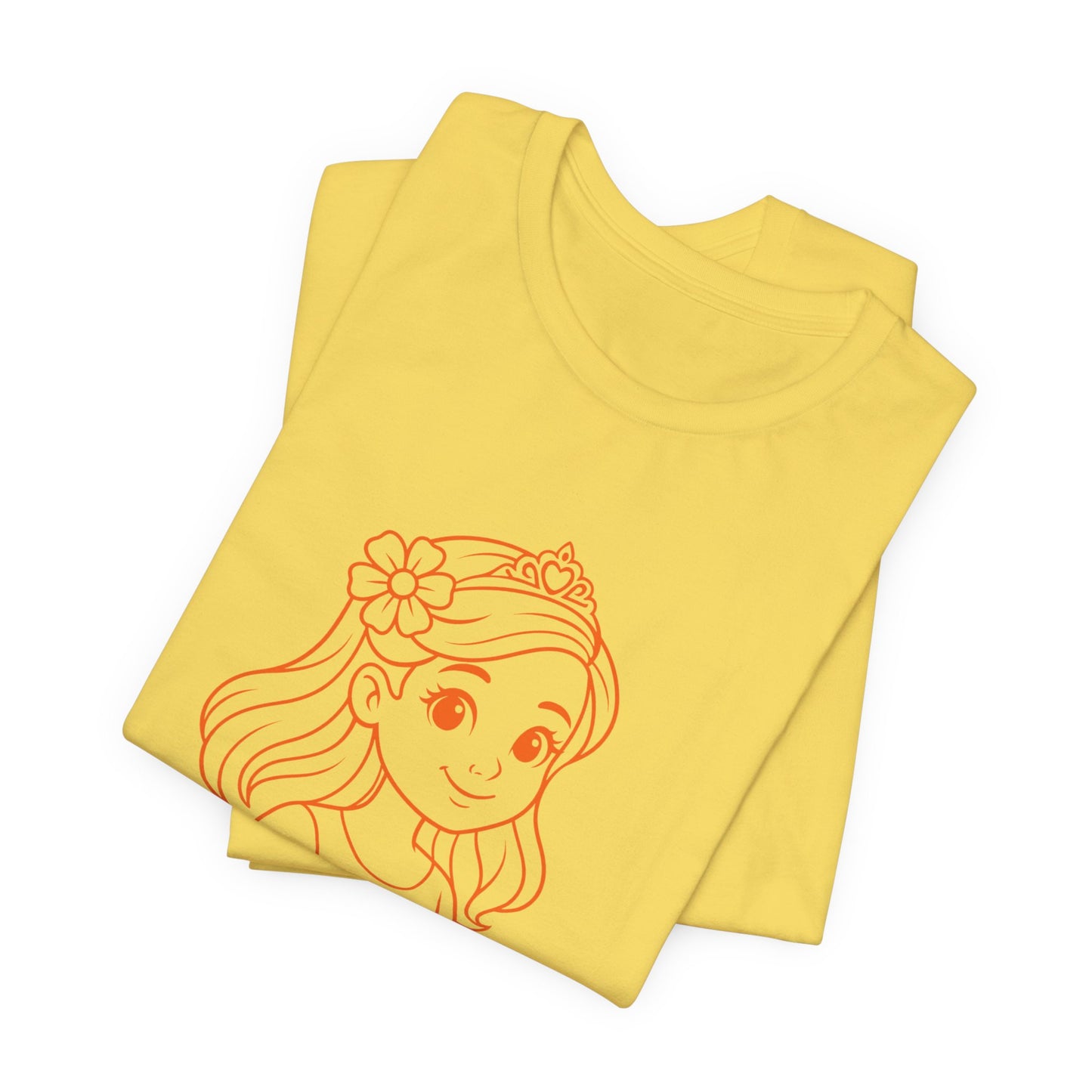 Paprika Princess Unisex Tee - Cute Graphic T-Shirt for Girls, Fun Casual Wear, Birthday Gift, Princess Theme, Gift for Kids