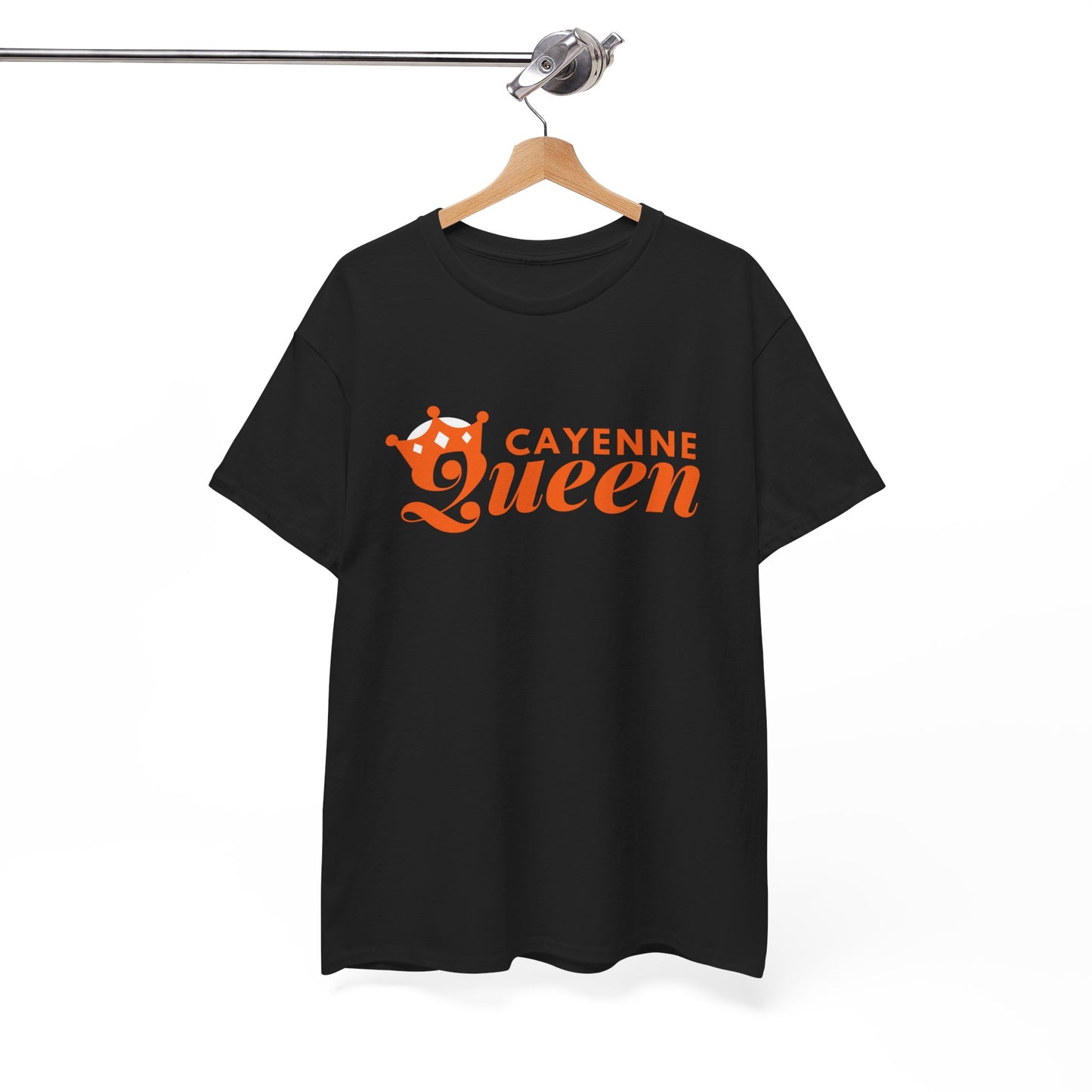 Cayenne Queen Unisex Heavy Cotton Tee, Casual Wear, Gift for Her, Birthday Shirt, Fun Quote Tee, Soft Cotton Top