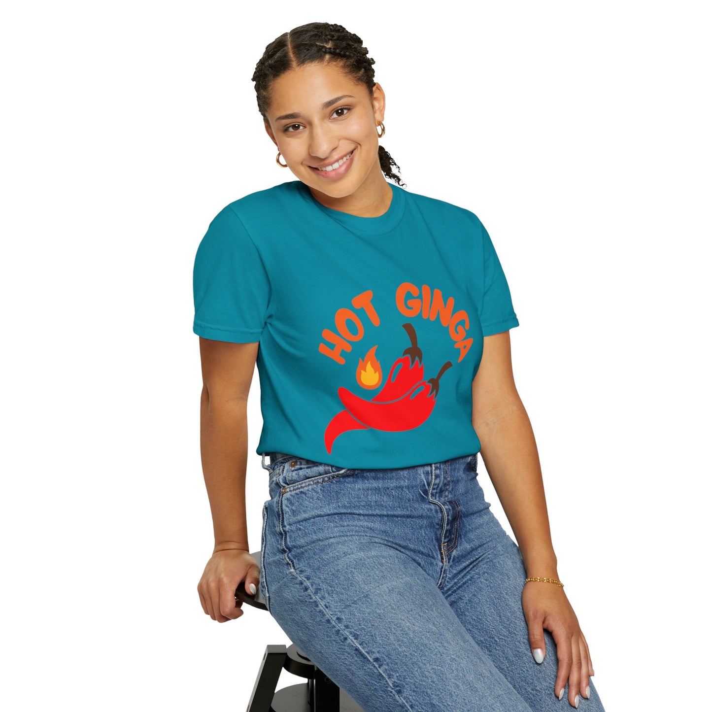 Spicy Chili T-Shirt, Hot Ginga Tee, Casual Summer Top, Gift for Spice Lovers, Unisex Graphic Shirt, Trendy Streetwear