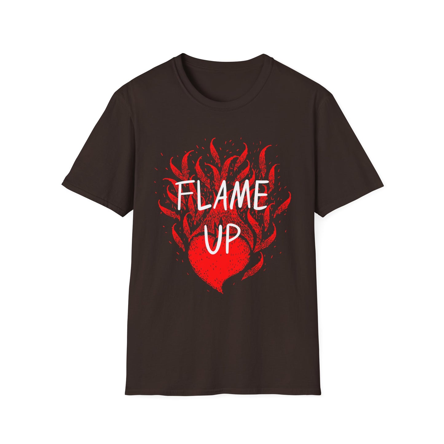 Fiery Motivation Unisex T-Shirt, Flame Up Graphic Tee, Gift for Fitness Lovers, Workout Apparel, Casual Wear